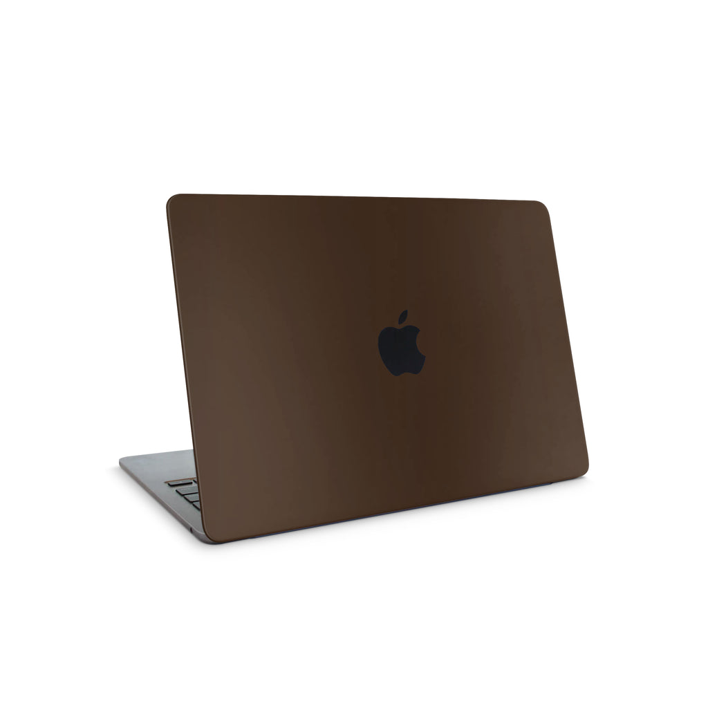 Chocolate Brown MacBook Skin + Case