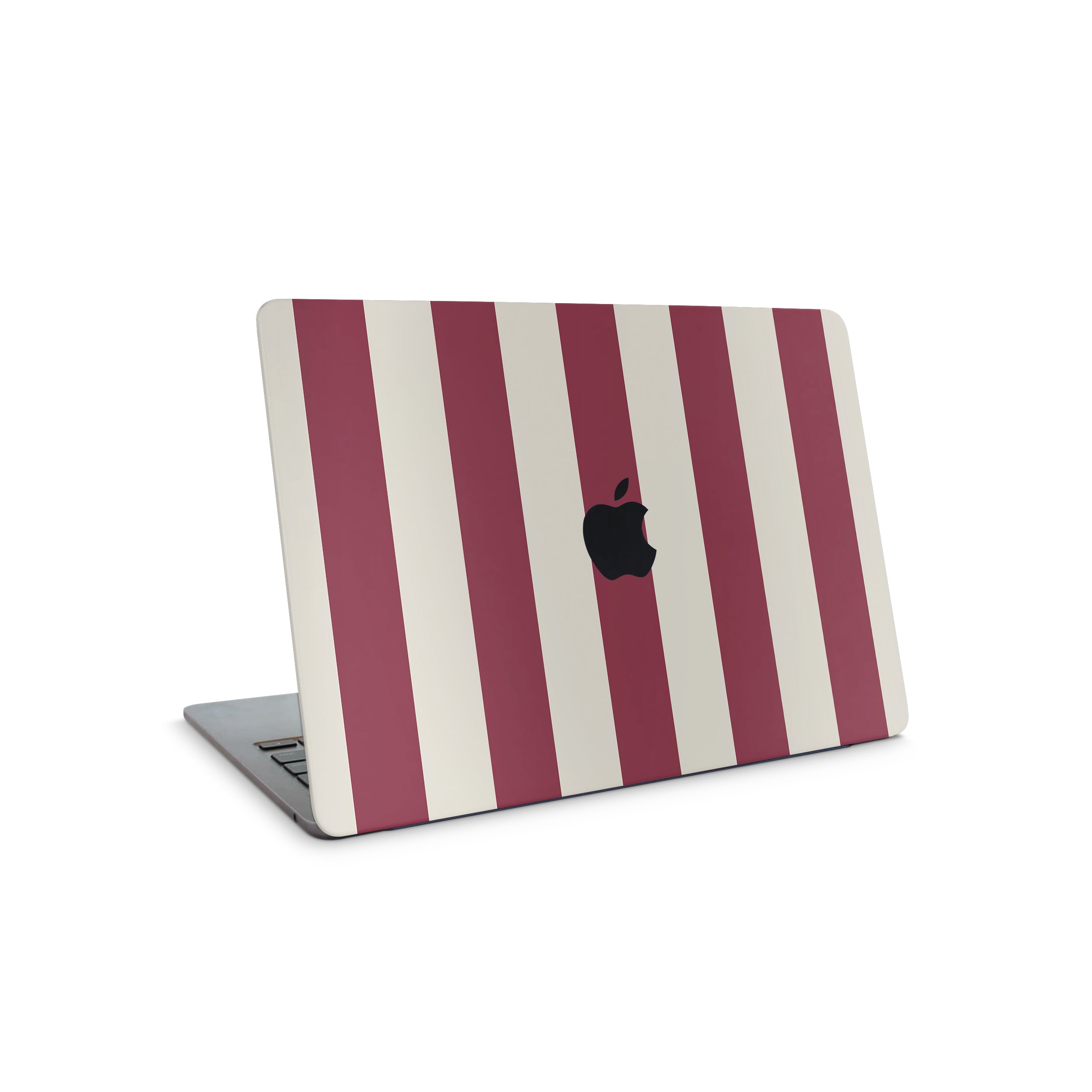 Cranberry Stripe MacBook Skin + Case