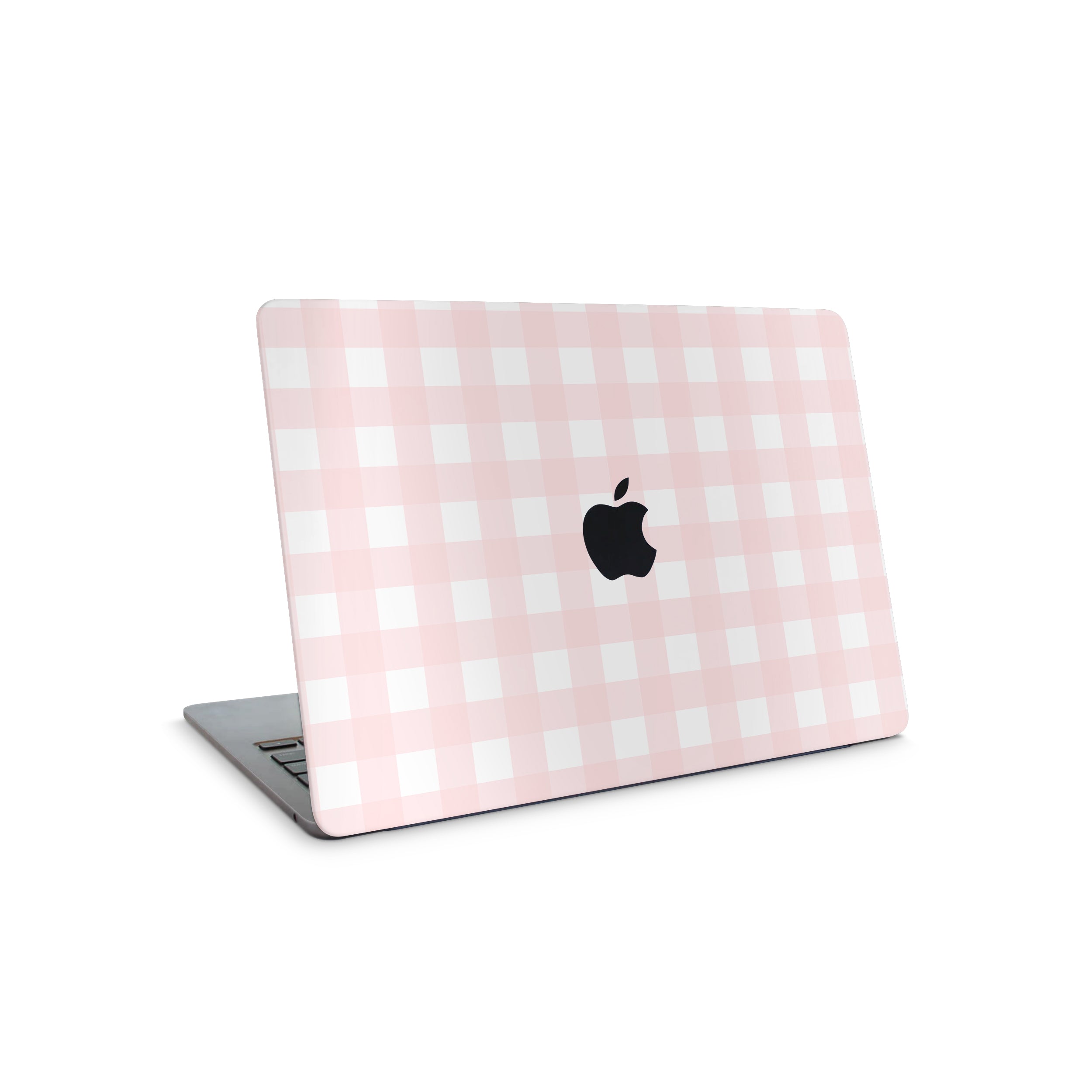 Pink Gingham MacBook Skin + Case