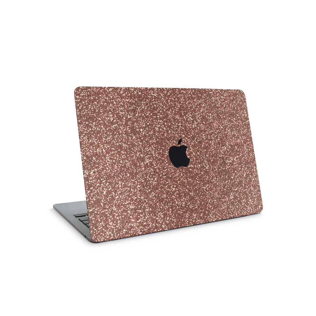 Rosé Glitter MacBook Skin + Case
