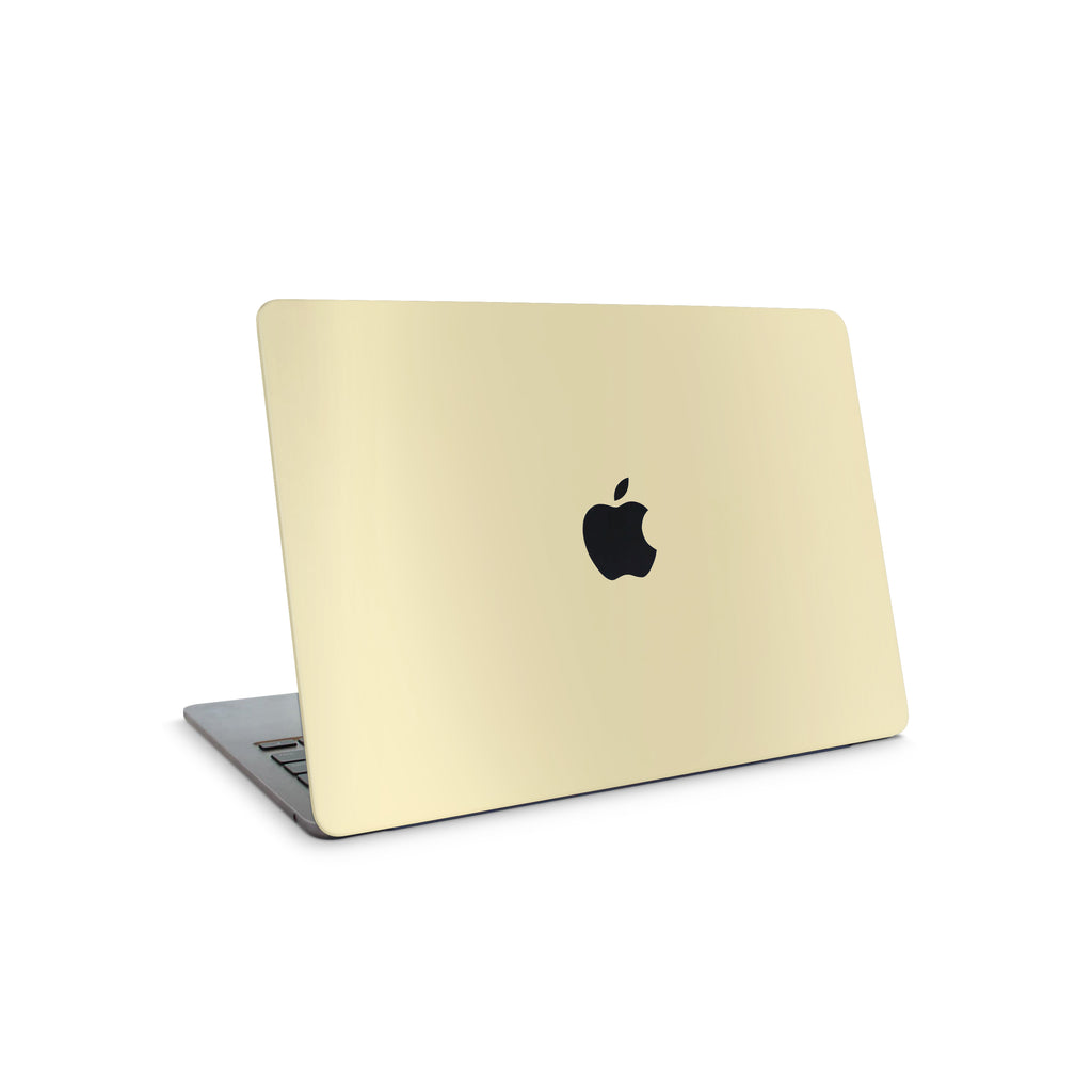 Soft Yellow MacBook Skin + Case