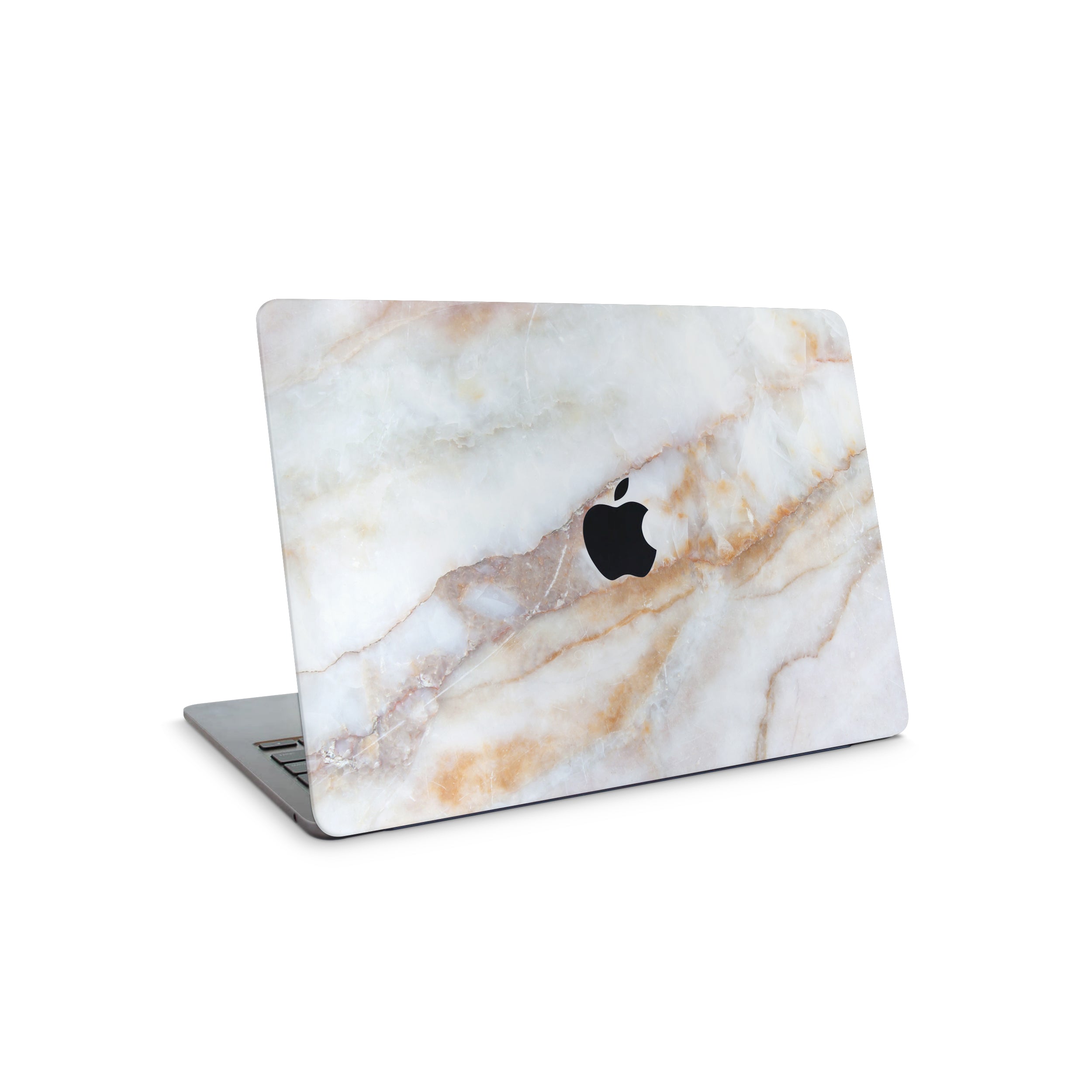 Vanilla Marble MacBook Skin + Case