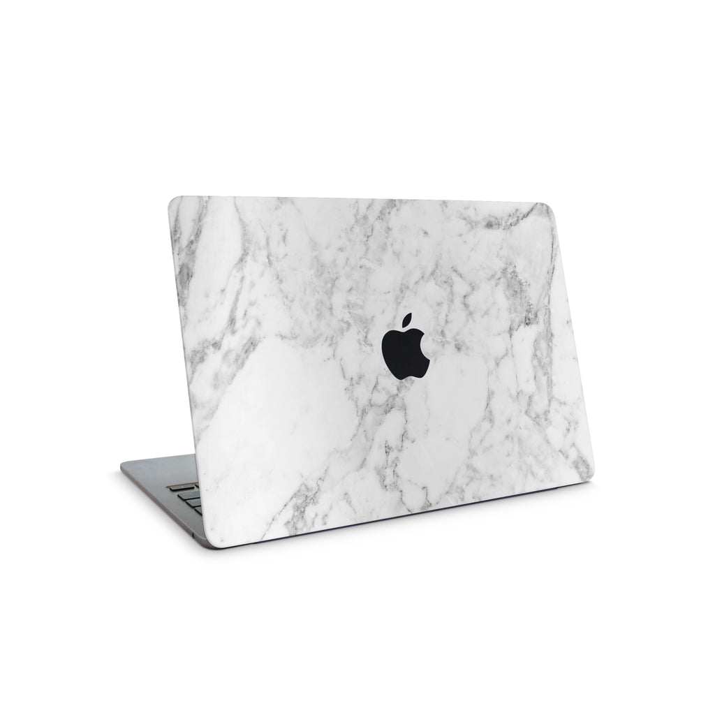 White Marble MacBook Skin + Case