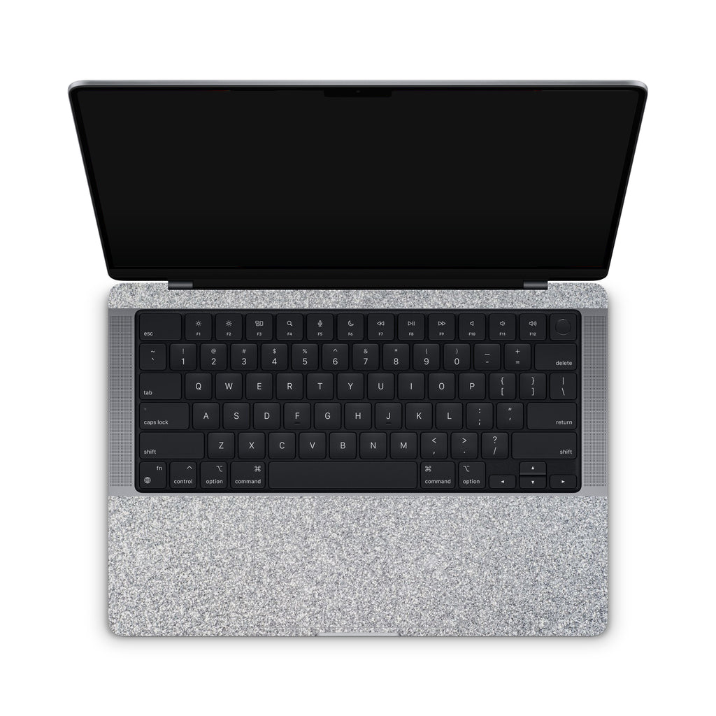 Blanc Glitter MacBook Skin + Case