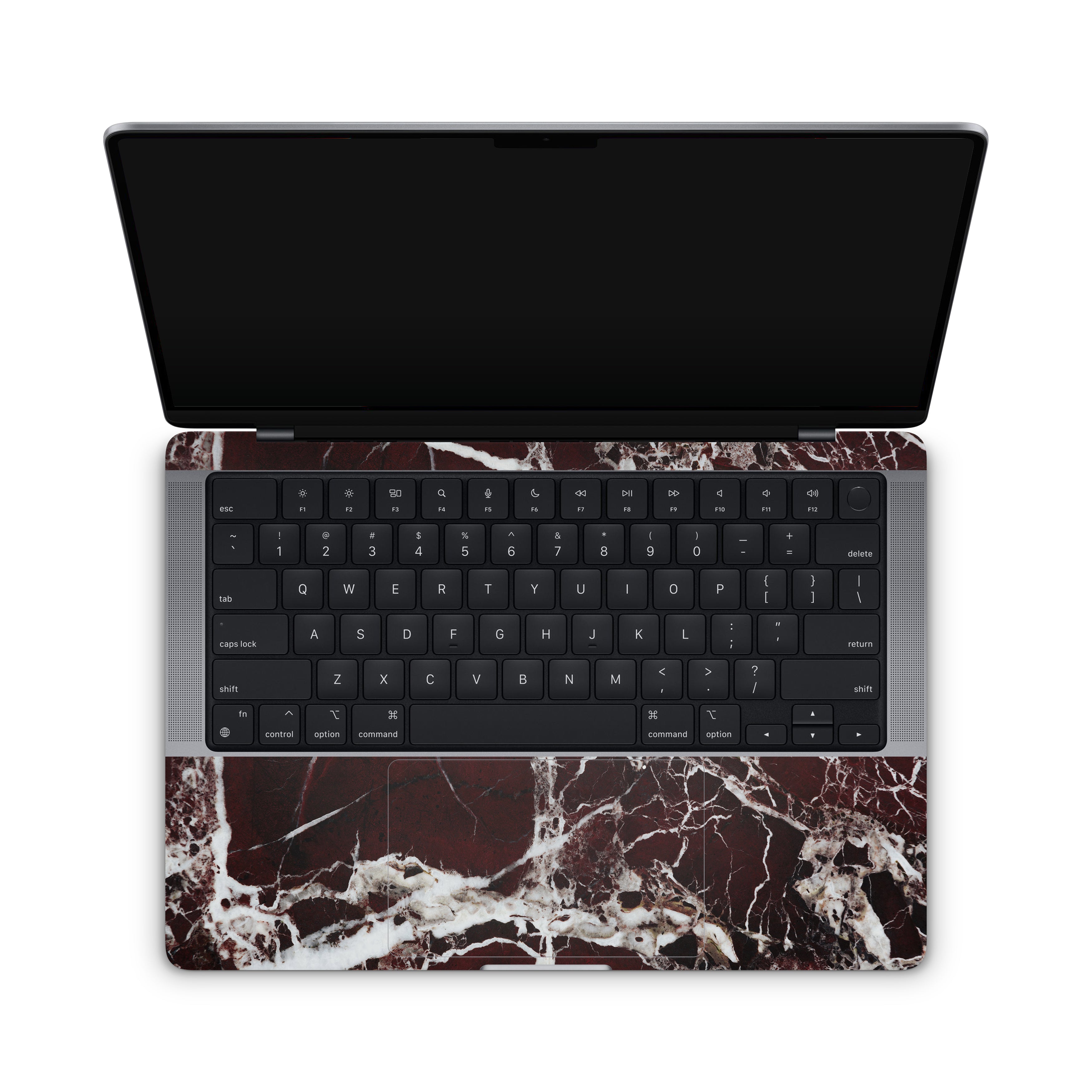 Burgundy Marble MacBook Skin + Case