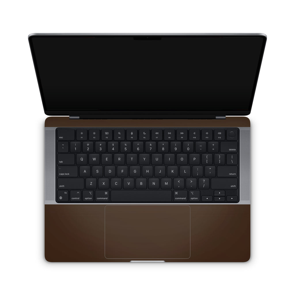 Chocolate Brown MacBook Skin + Case