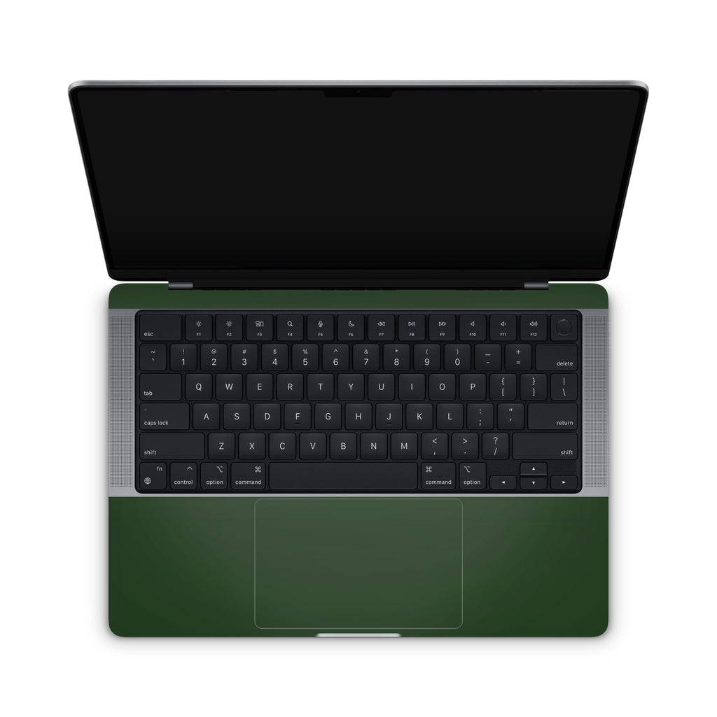 Forest Green MacBook Skin + Case