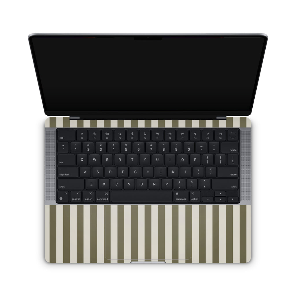 Olive Stripe MacBook Skin + Case