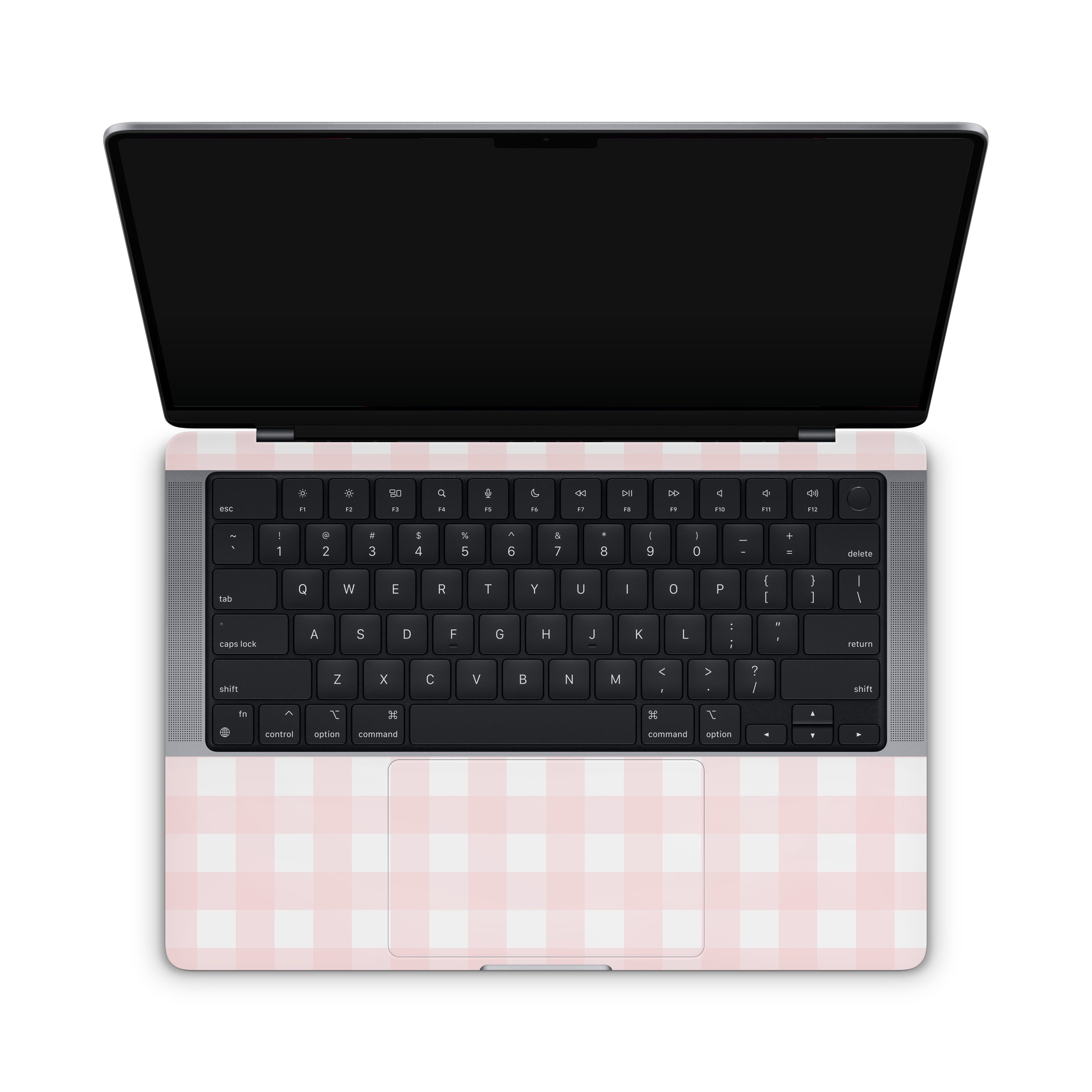 Pink Gingham MacBook Skin + Case