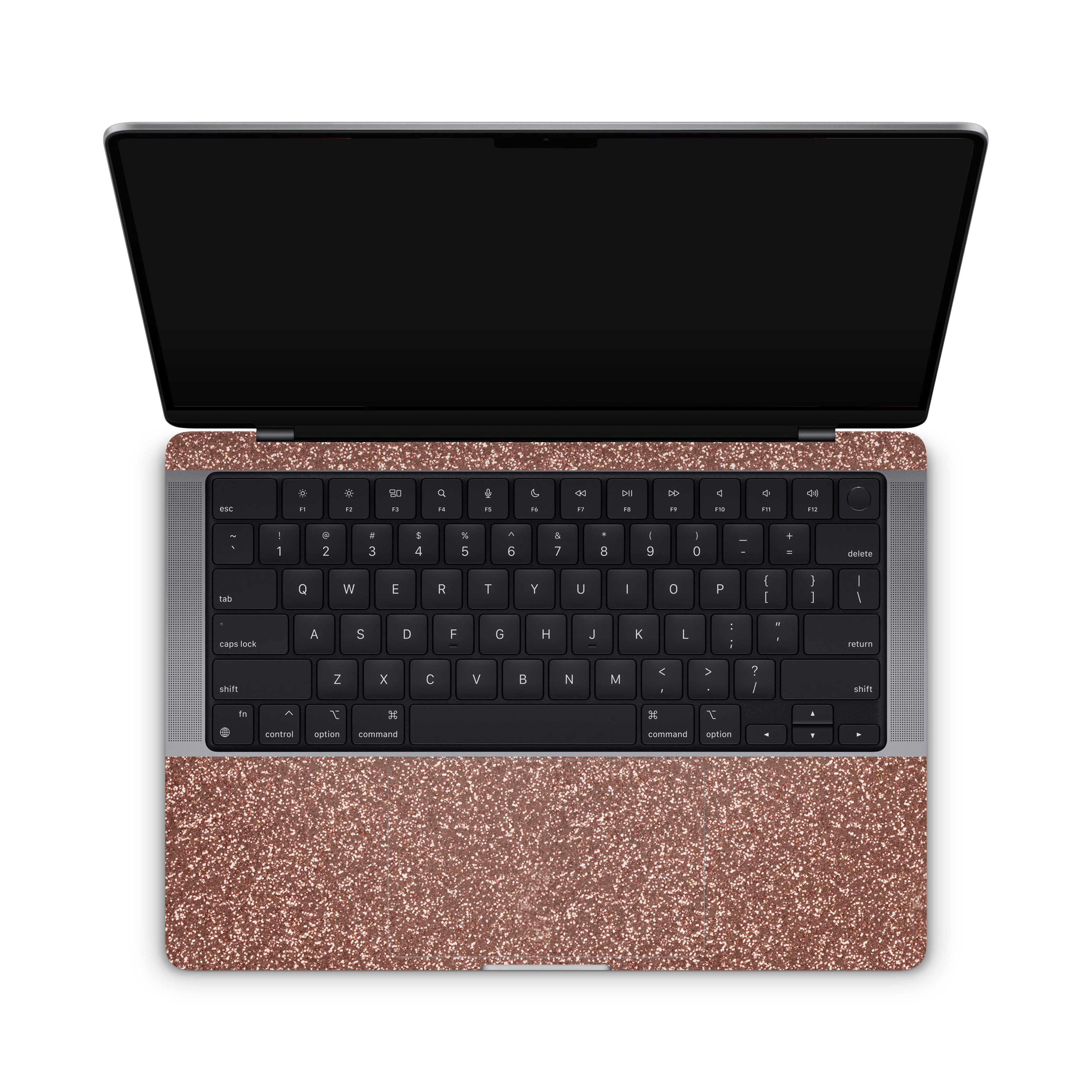 Rosé Glitter MacBook Skin + Case