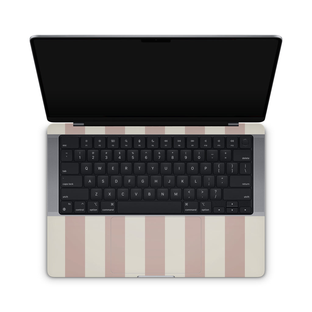 Sugar Stripe MacBook Skin + Case