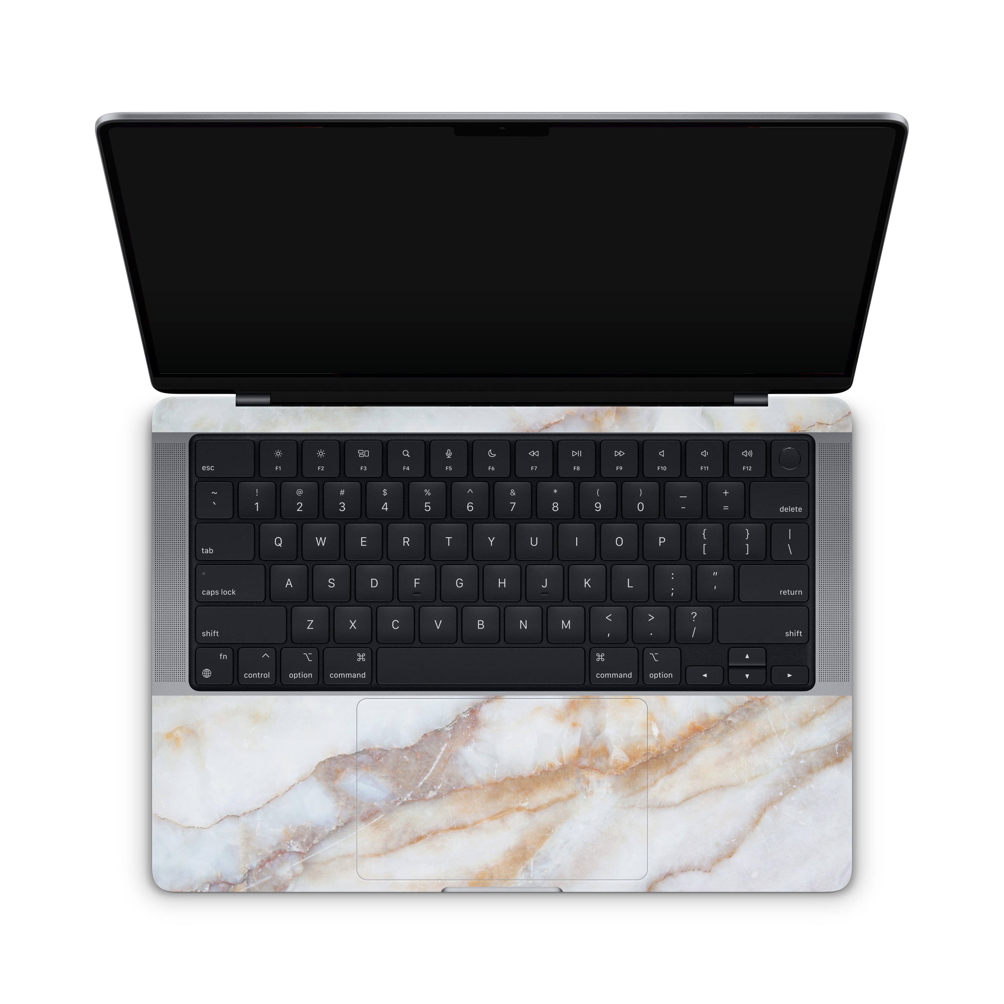 Vanilla Marble MacBook Skin + Case