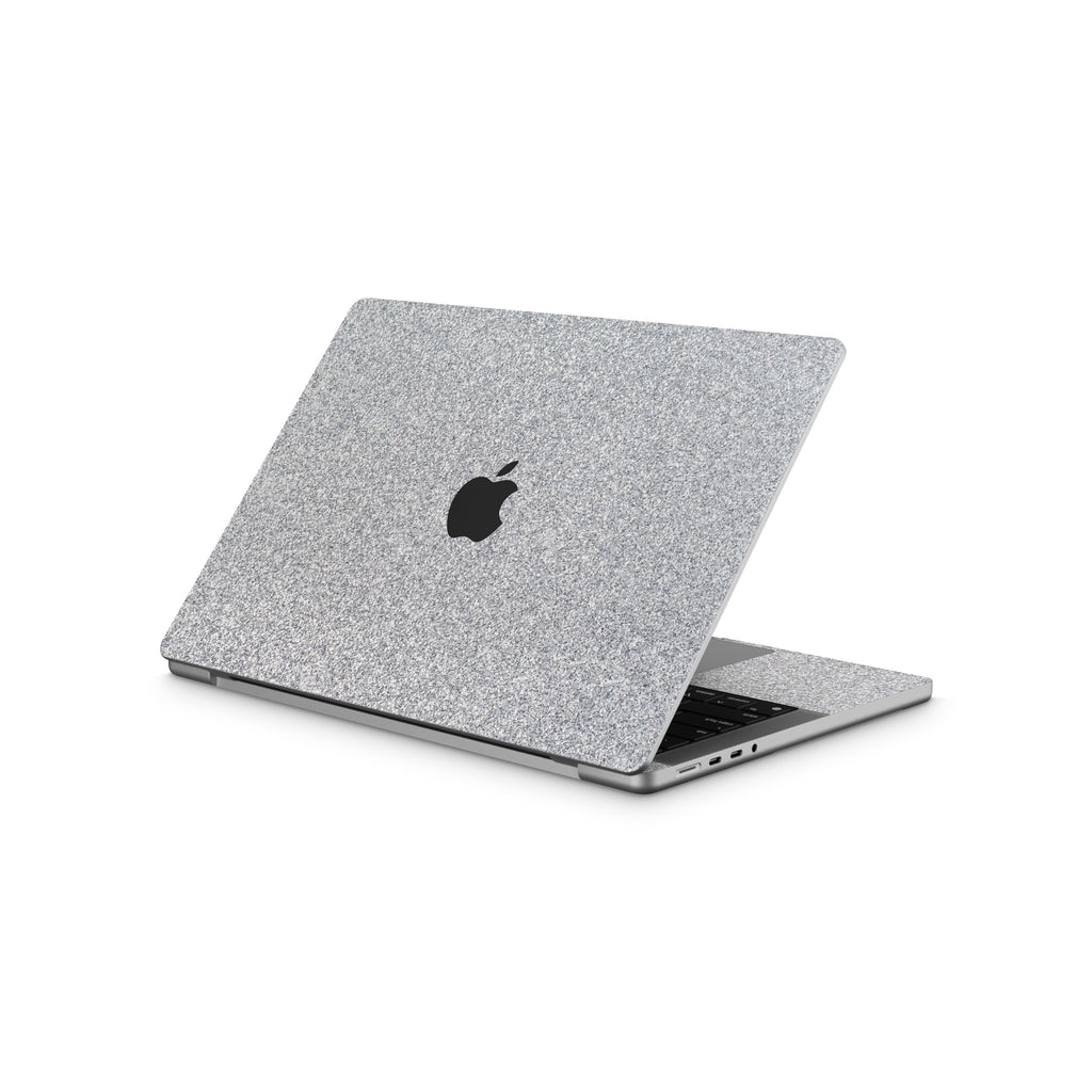 Blanc Glitter MacBook Skin + Case