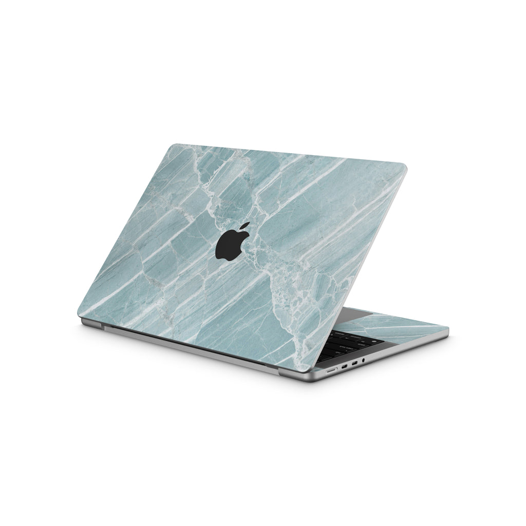 Mint Marble MacBook Skin + Case