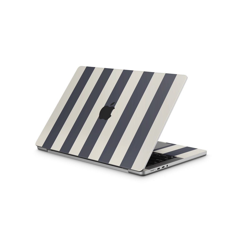 Navy Stripe MacBook Skin + Case