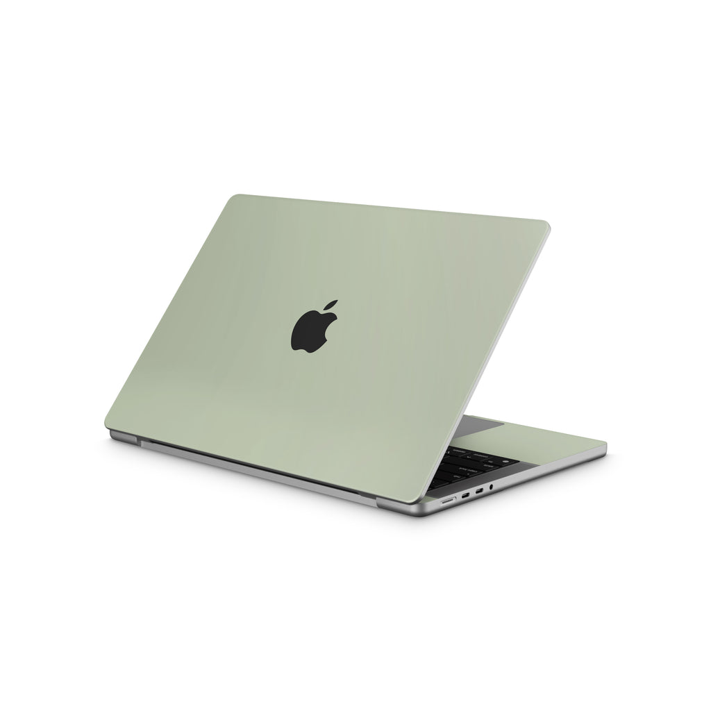 Sage Green MacBook Skin + Case