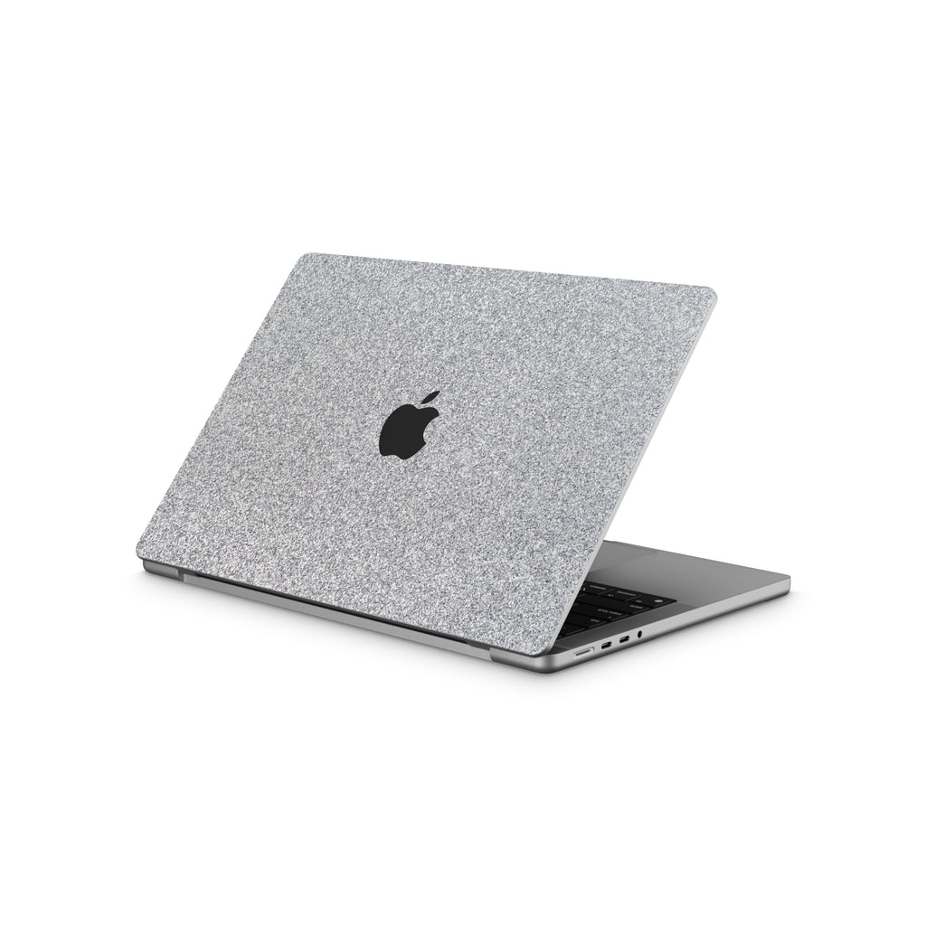 Blanc Glitter MacBook Skin + Case