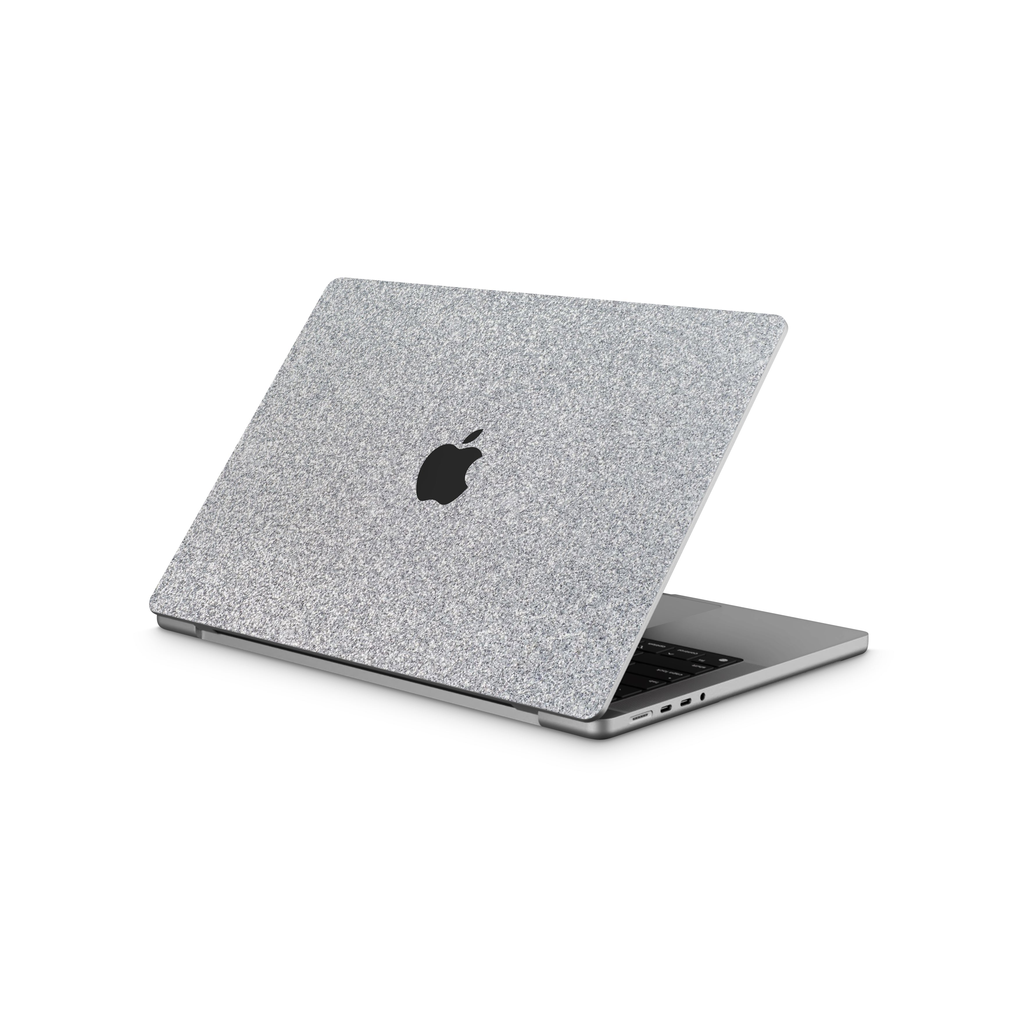 Blanc Glitter MacBook Skin + Case