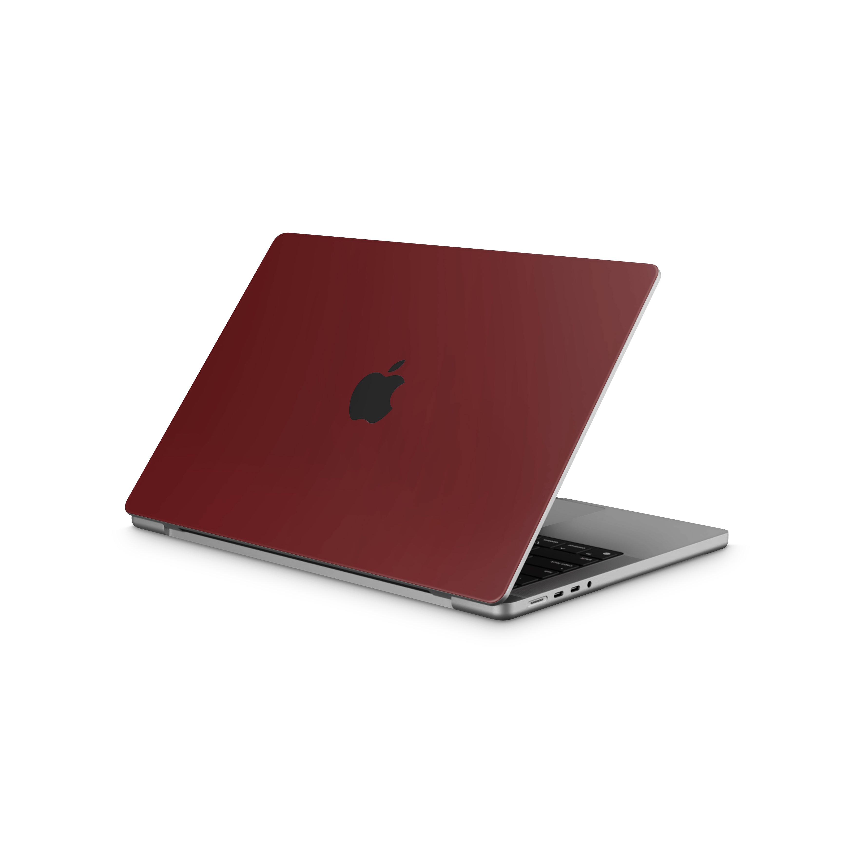 Deep Red MacBook Skin + Case