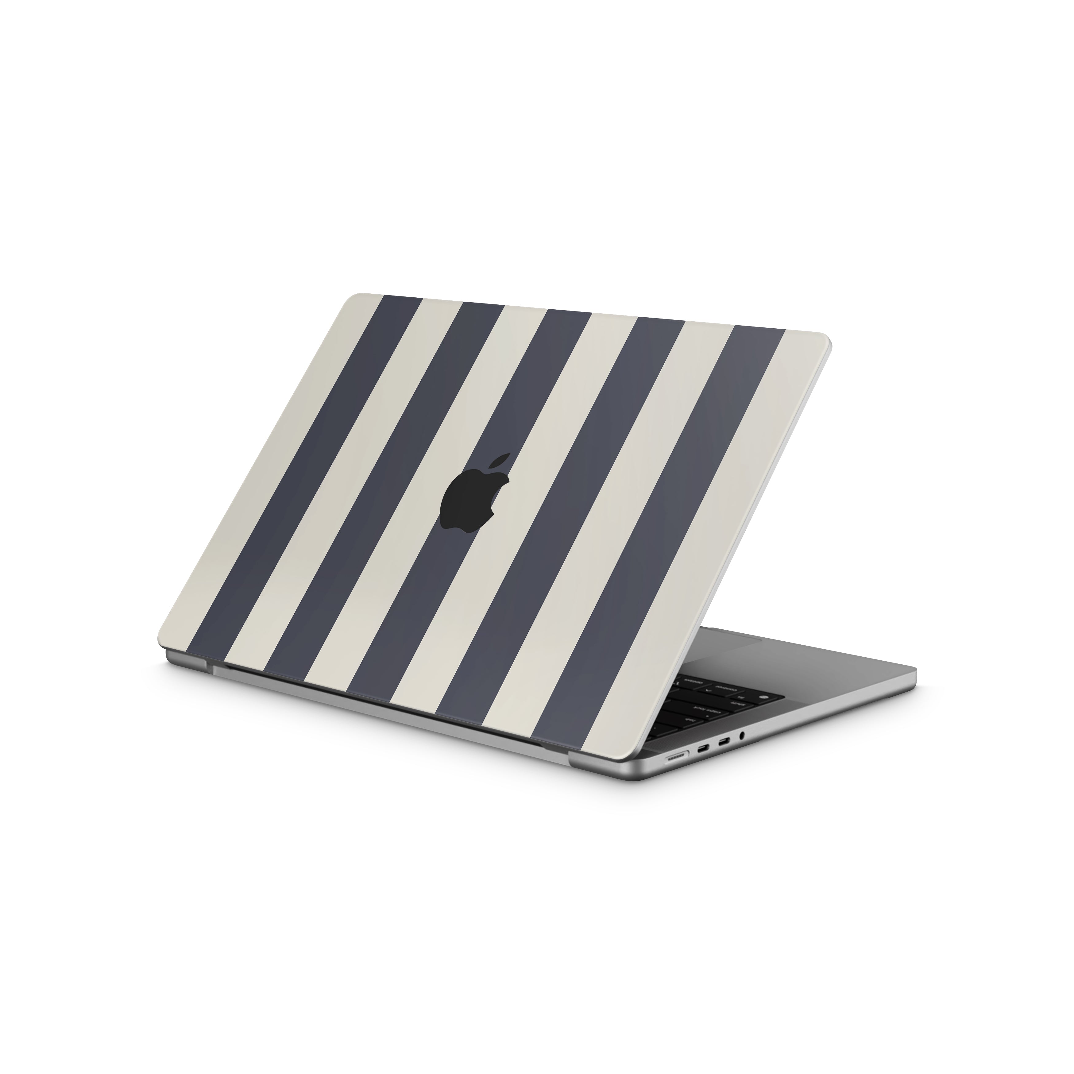 Navy Stripe MacBook Skin + Case