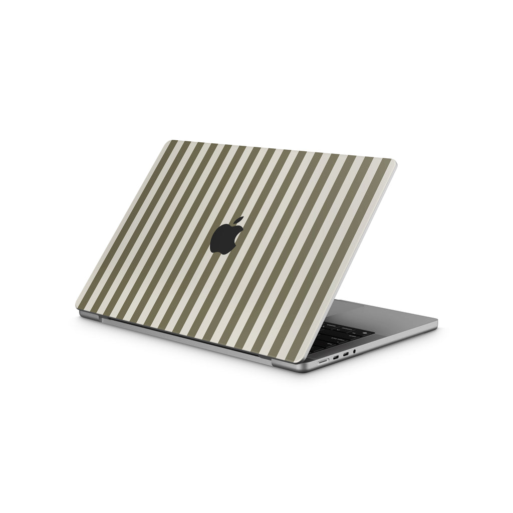 Olive Stripe MacBook Skin + Case