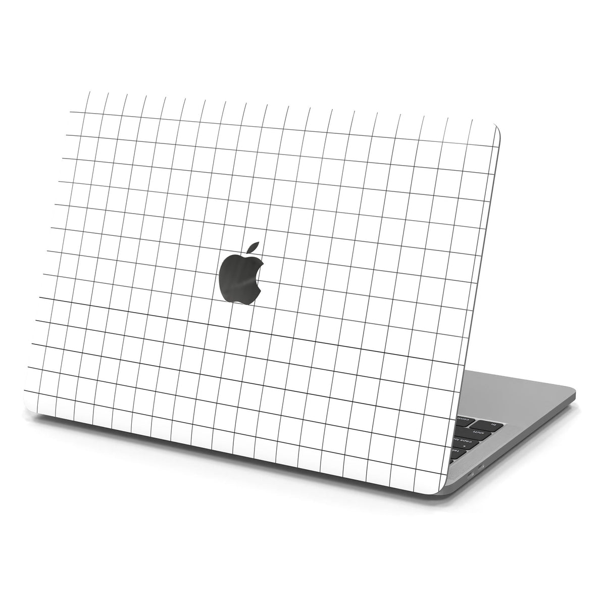 White Grid Line MacBook Case MacBook Air 15inch (2024, M3) Uniqfind