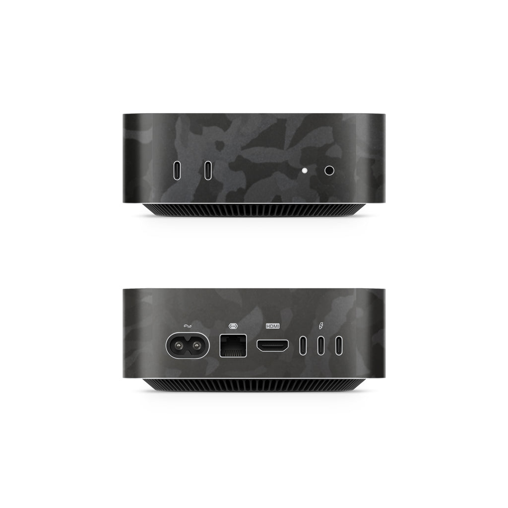 Black Camo Mac Mini Skin Side View (M4-M6)