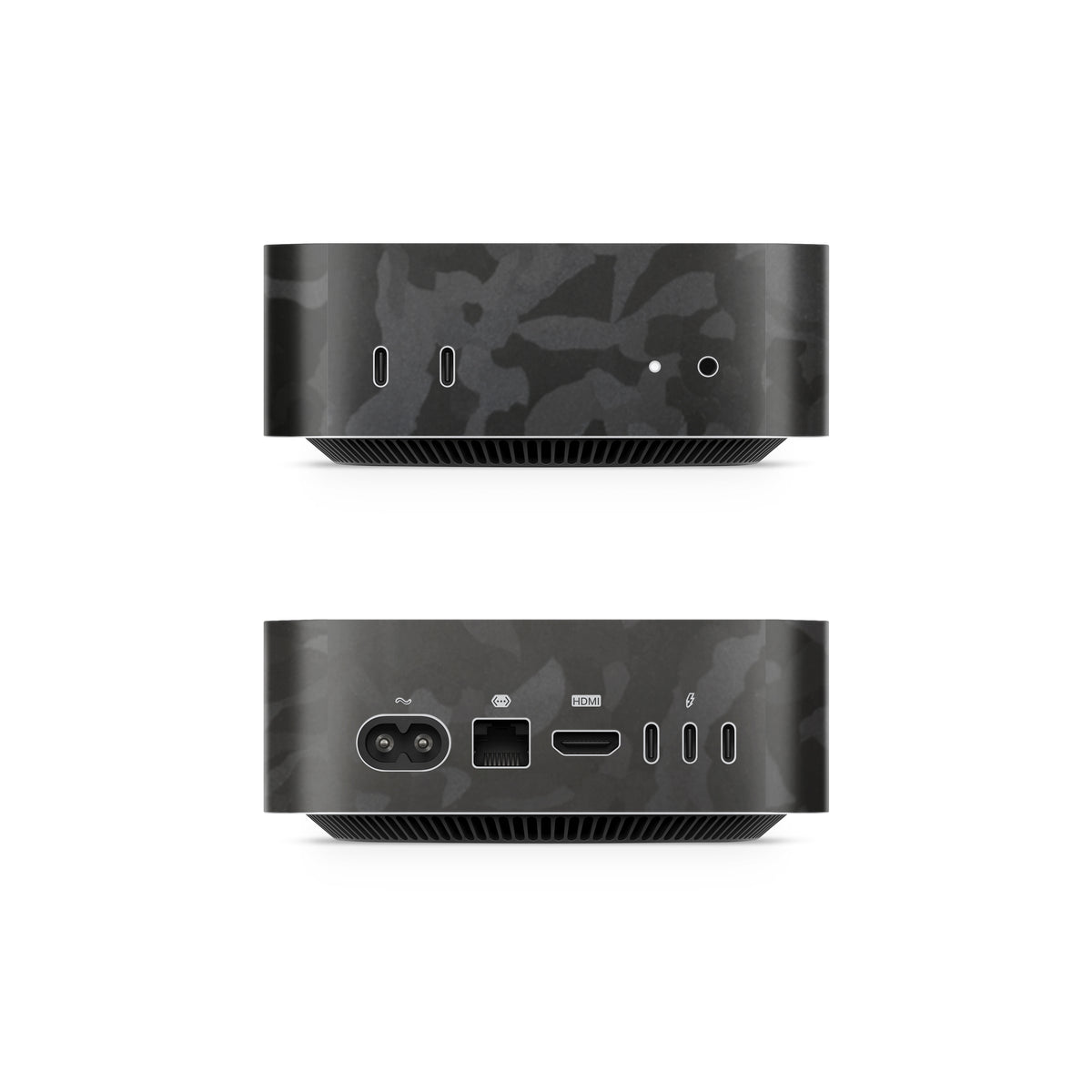 Black Camo Mac Mini Skin Side View (M4-M6)