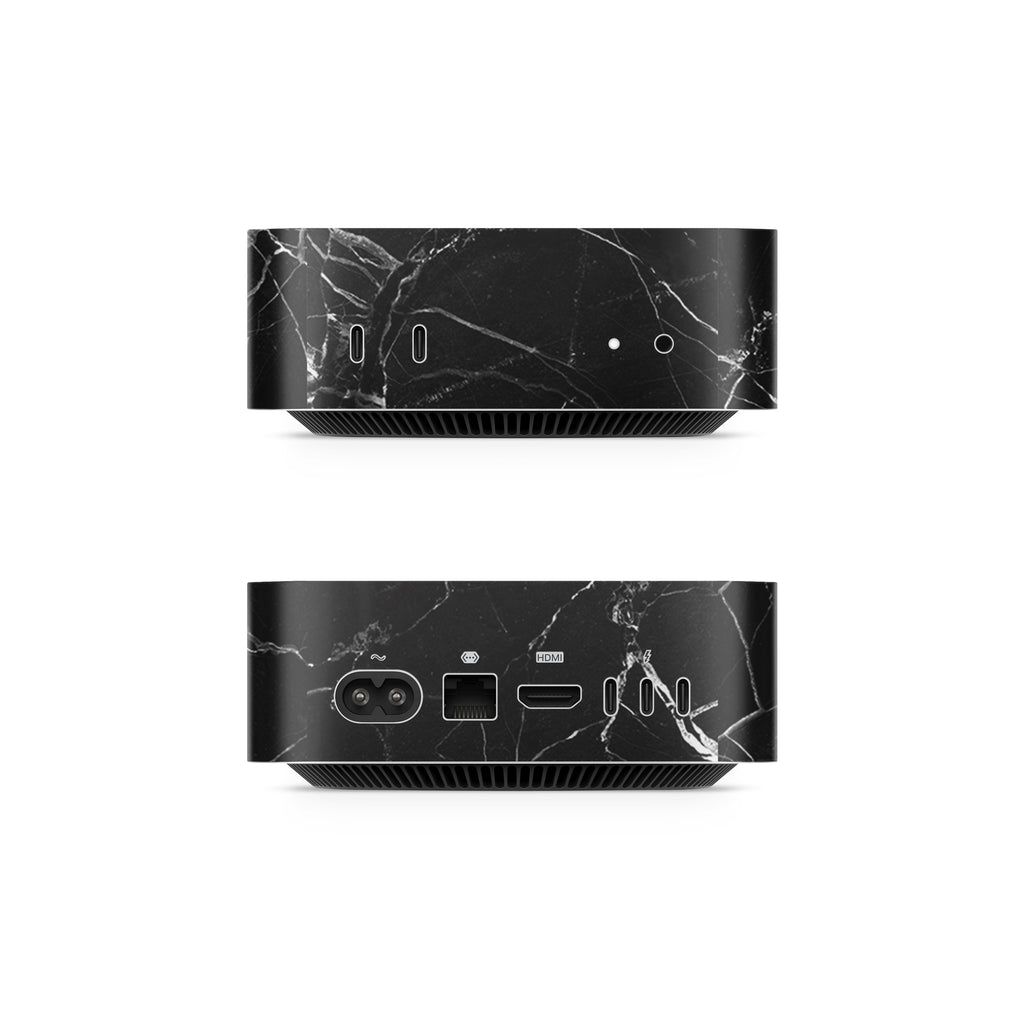 Black Hyper Marble Mac Mini Skin Side View (M4-M6)