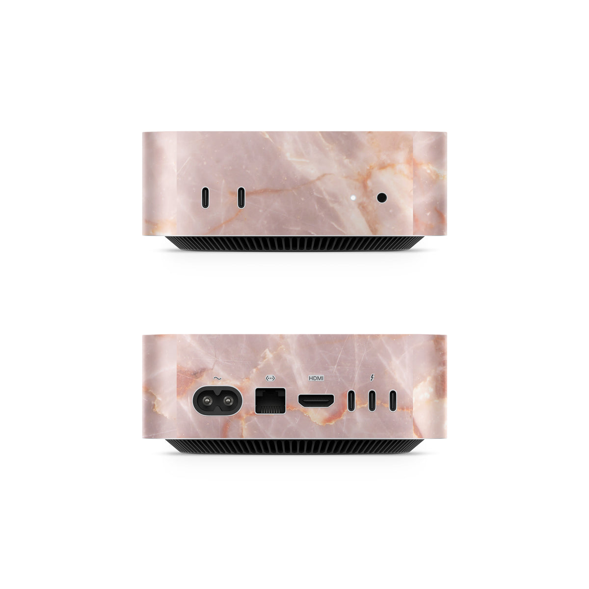 Blush Marble Mac Mini Skin Side View (M4-M6)