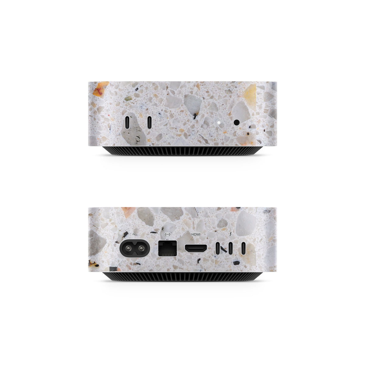 Terrazzo Mac Mini Skin Side View (M4-M6)