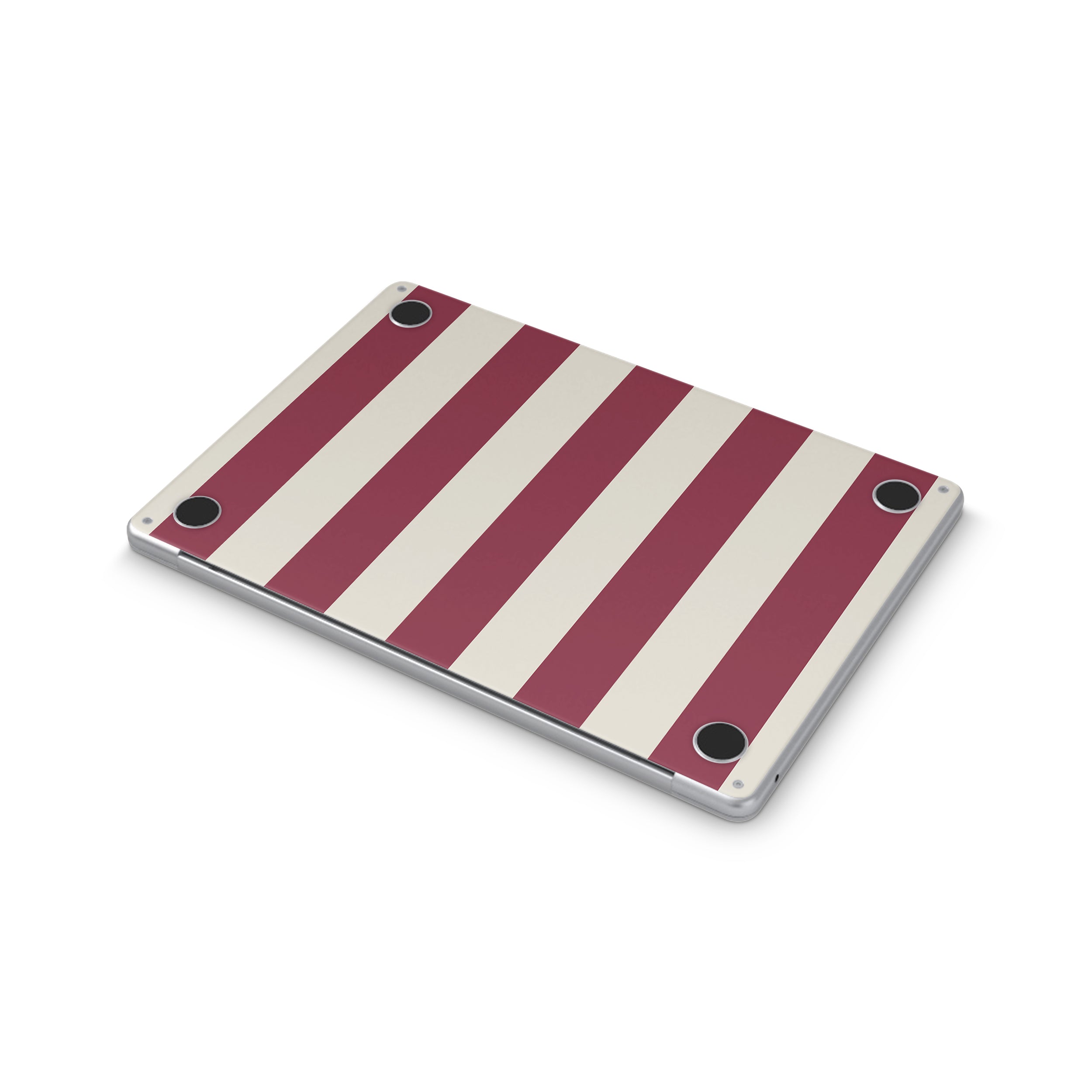 Cranberry Stripe MacBook Skin + Case