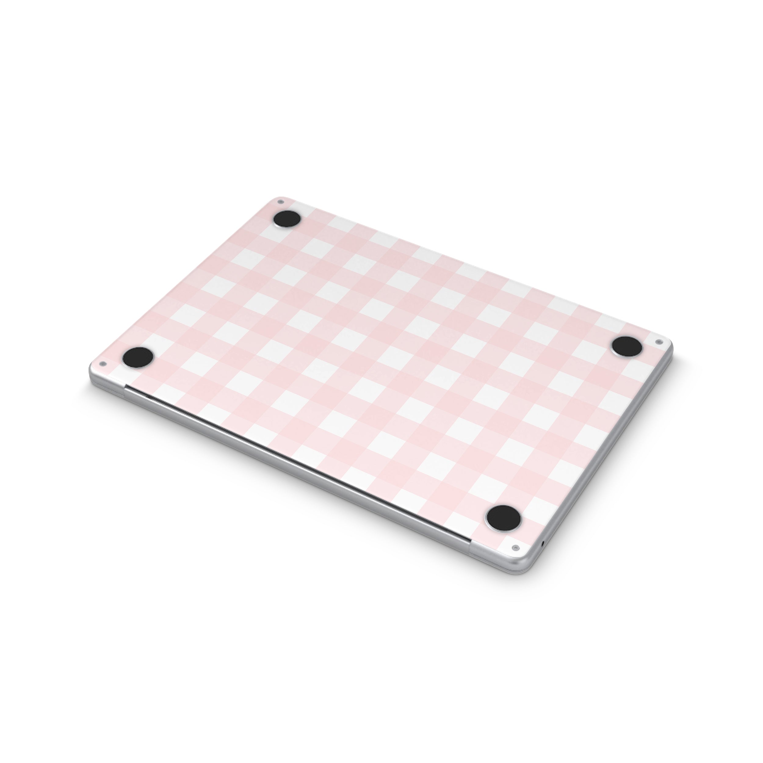 Pink Gingham MacBook Skin + Case