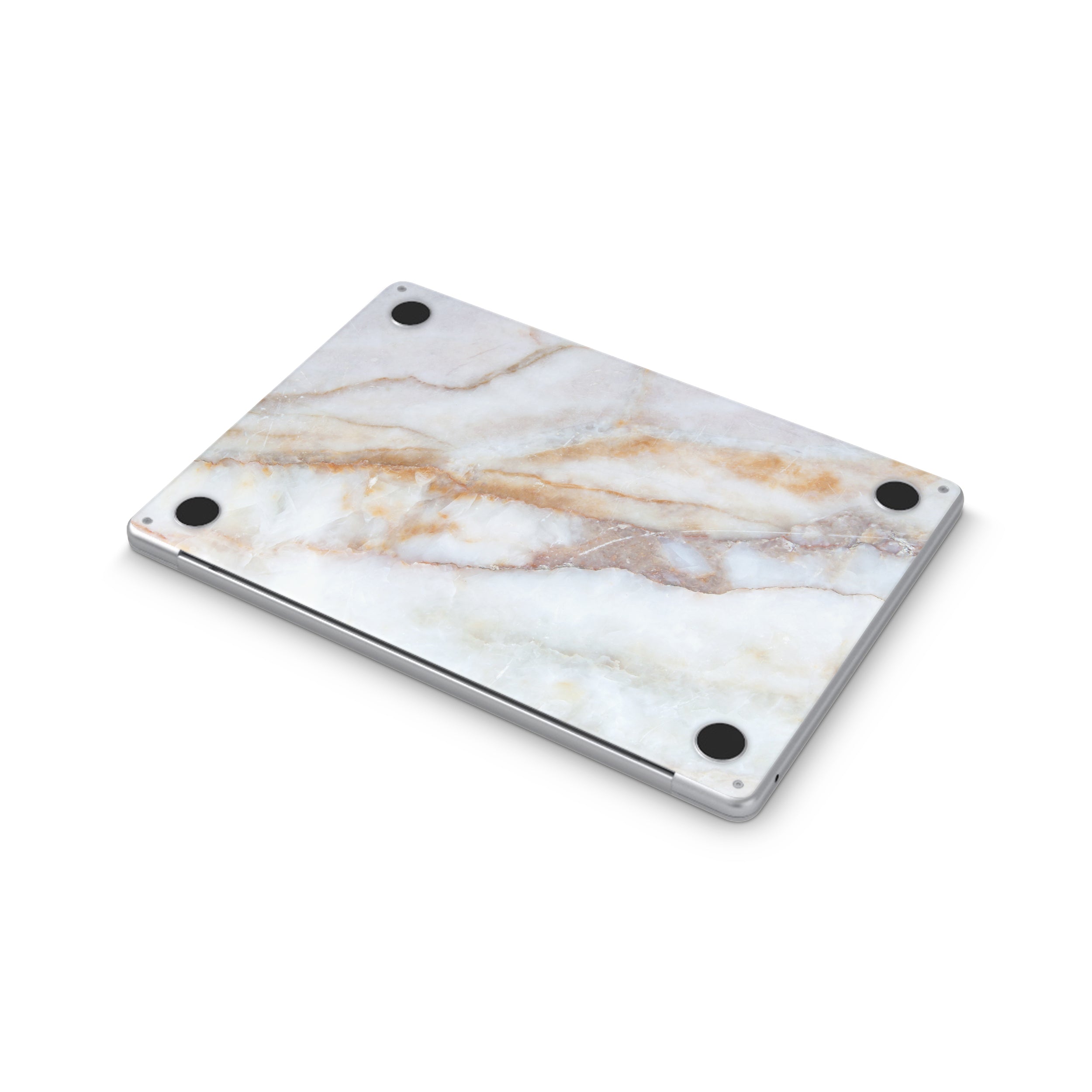 Vanilla Marble MacBook Skin + Case