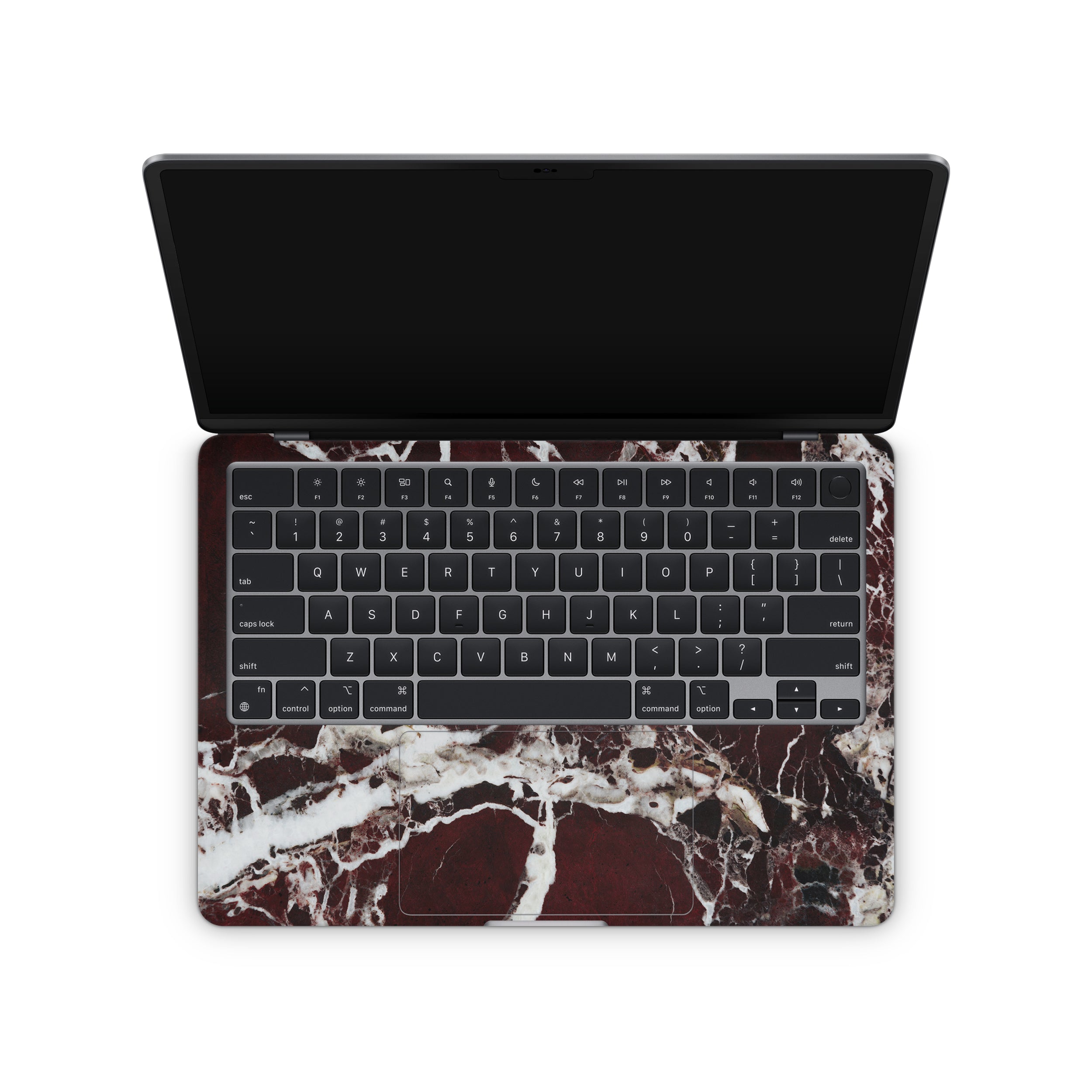 Burgundy Marble MacBook Skin + Case