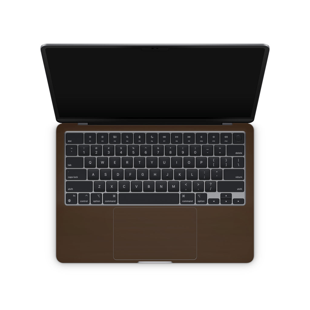 Chocolate Brown MacBook Skin + Case