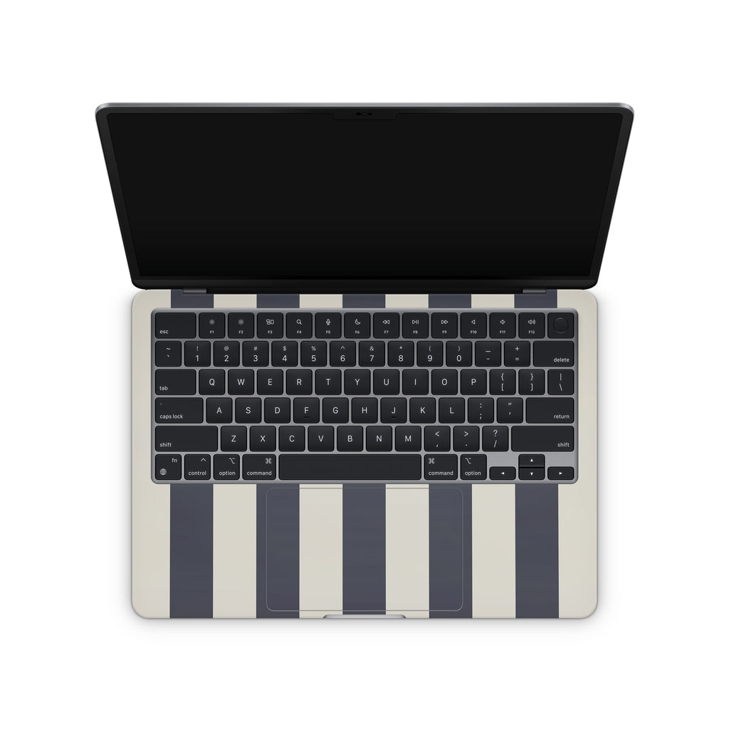 Navy Stripe MacBook Skin + Case