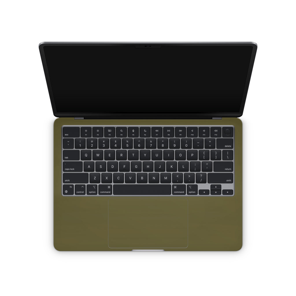 Olive Green MacBook Skin + Case