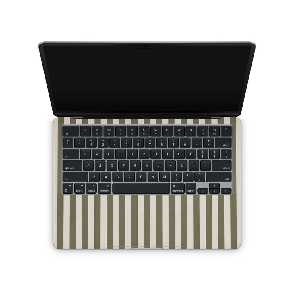 Olive Stripe MacBook Skin + Case