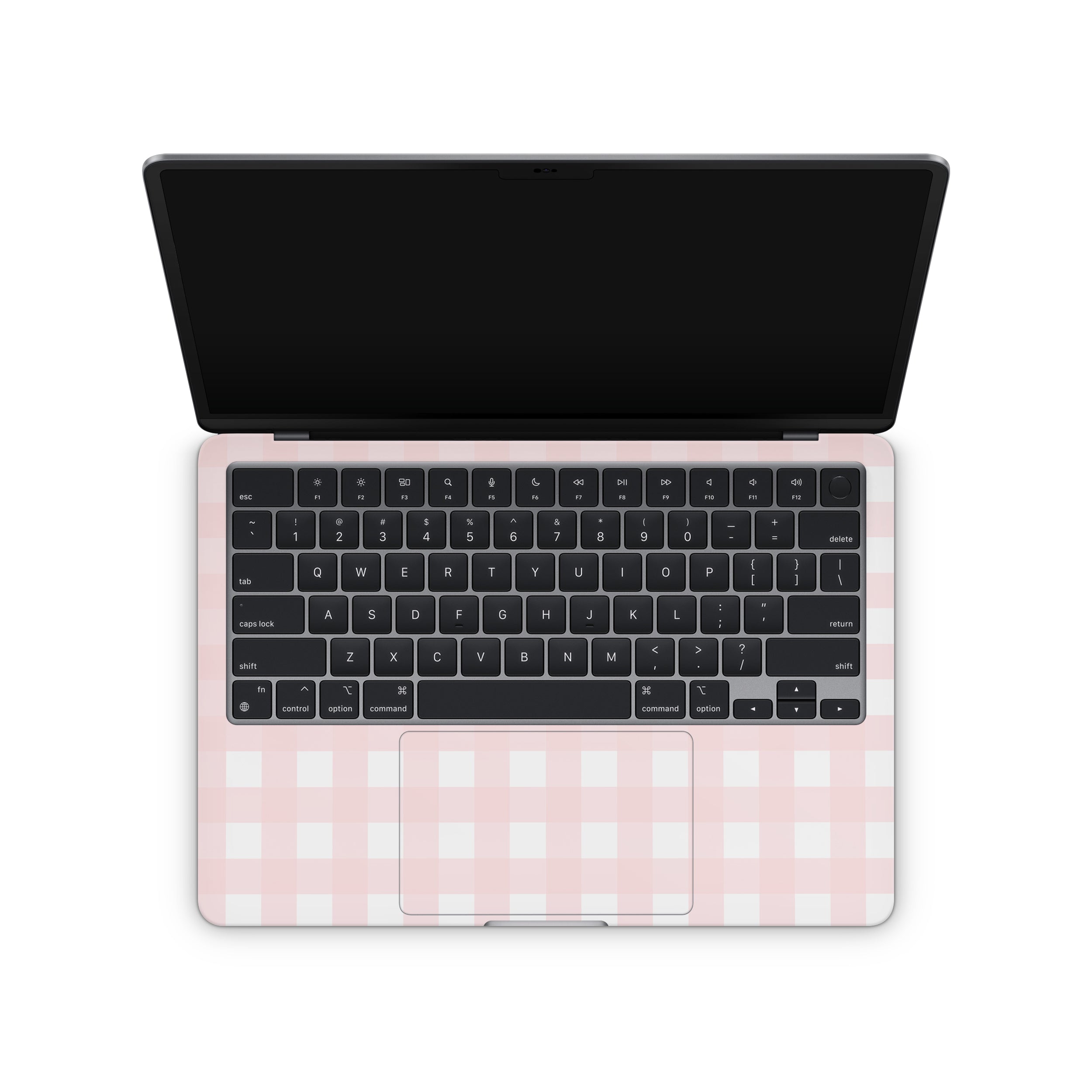 Pink Gingham MacBook Skin + Case