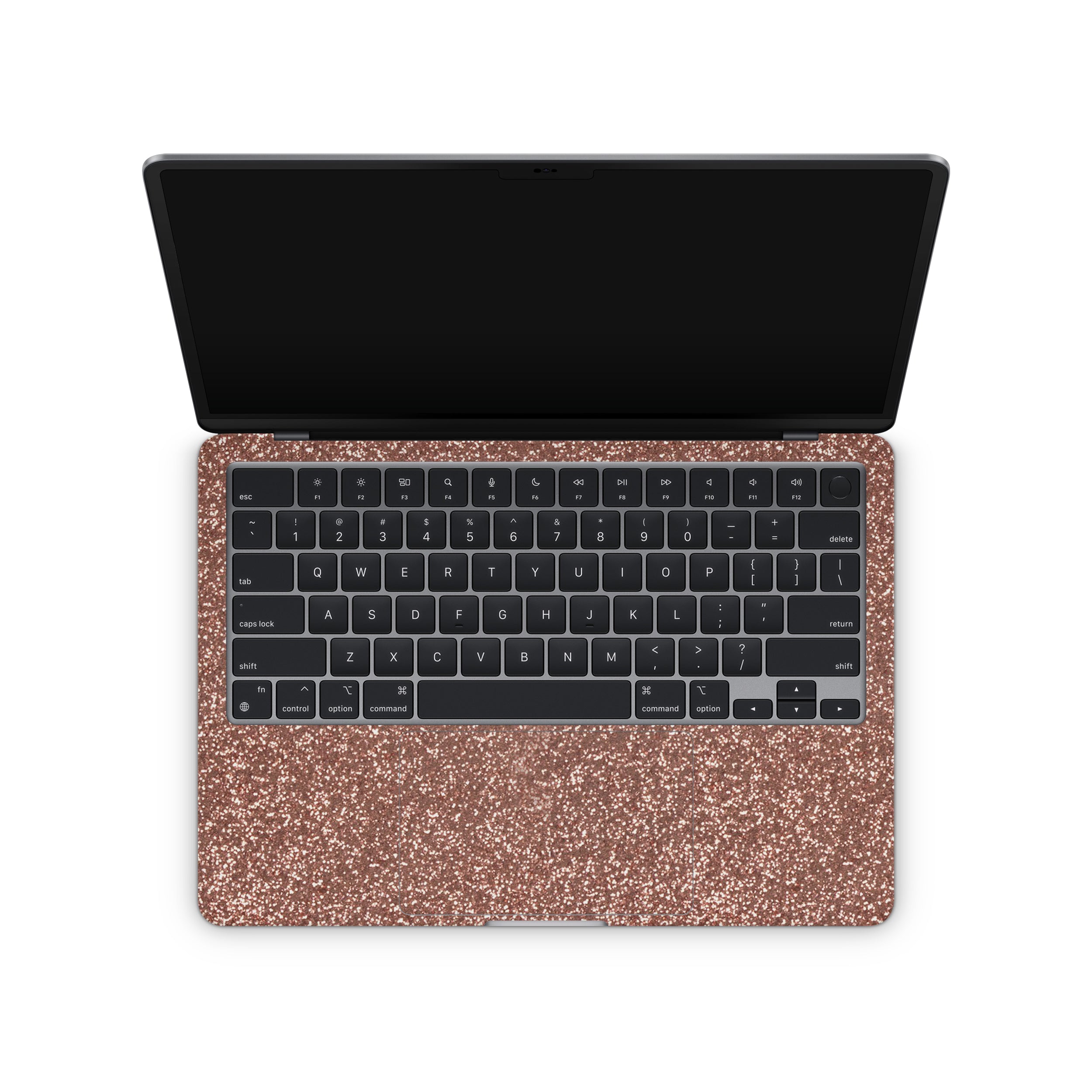 Rosé Glitter MacBook Skin + Case