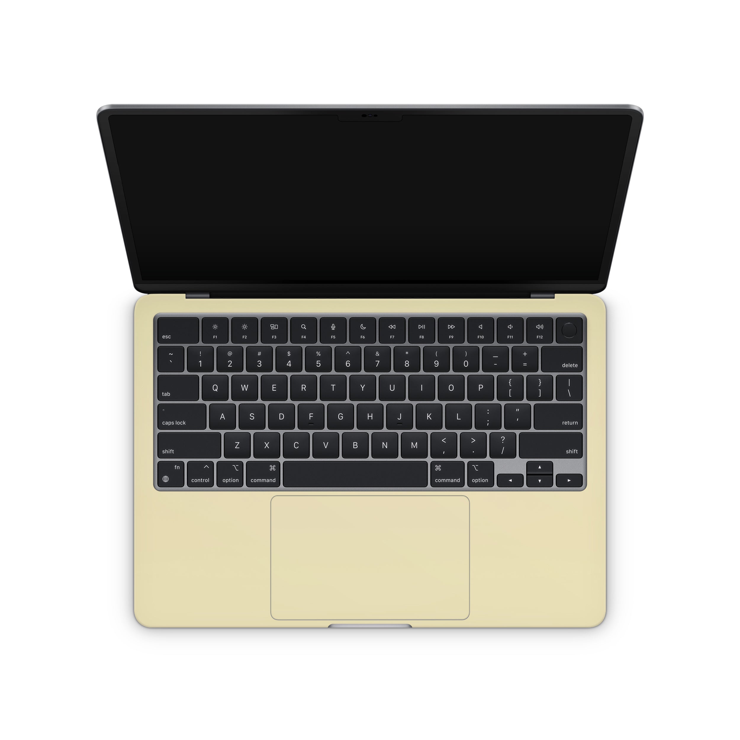 Soft Yellow MacBook Skin + Case