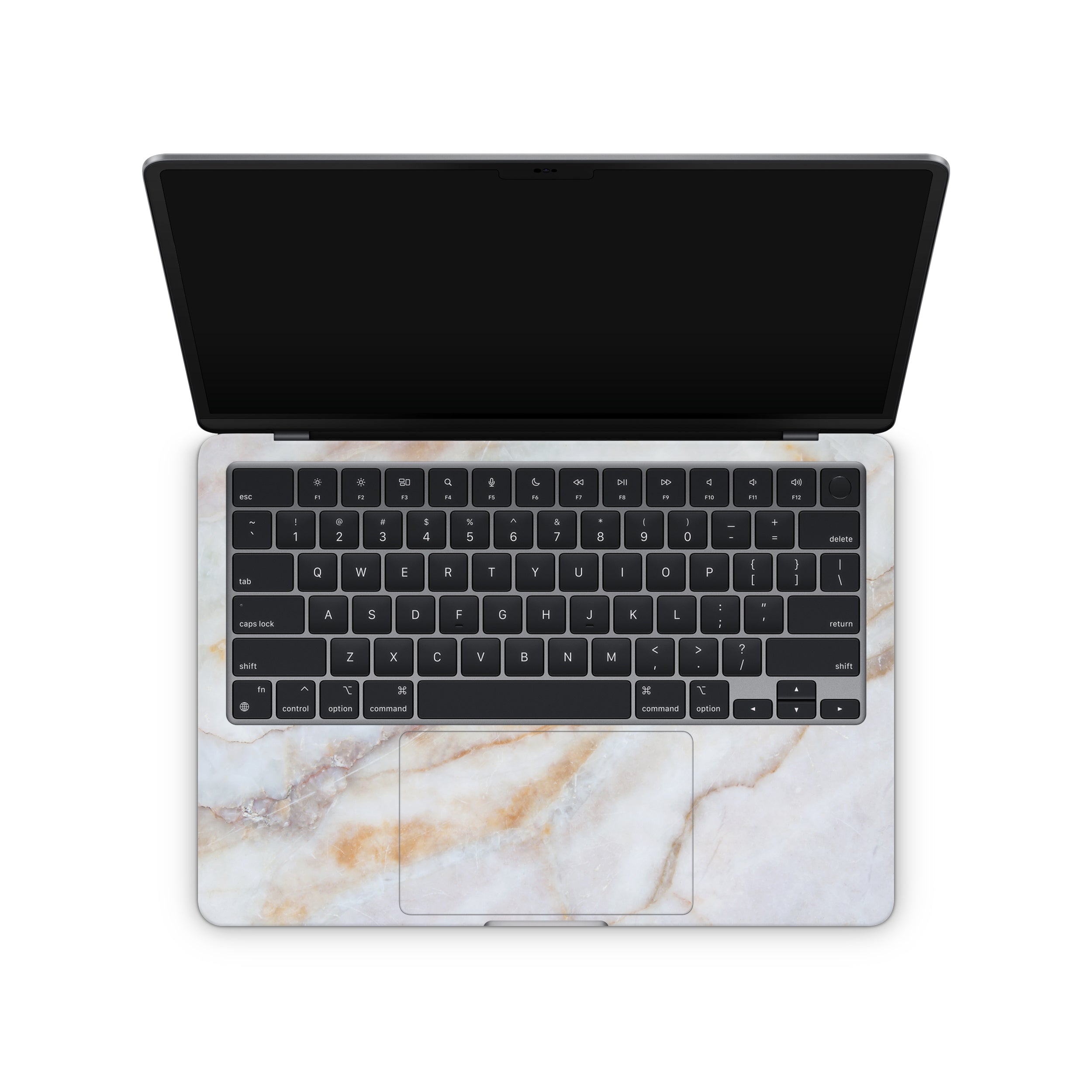 Vanilla Marble MacBook Skin + Case