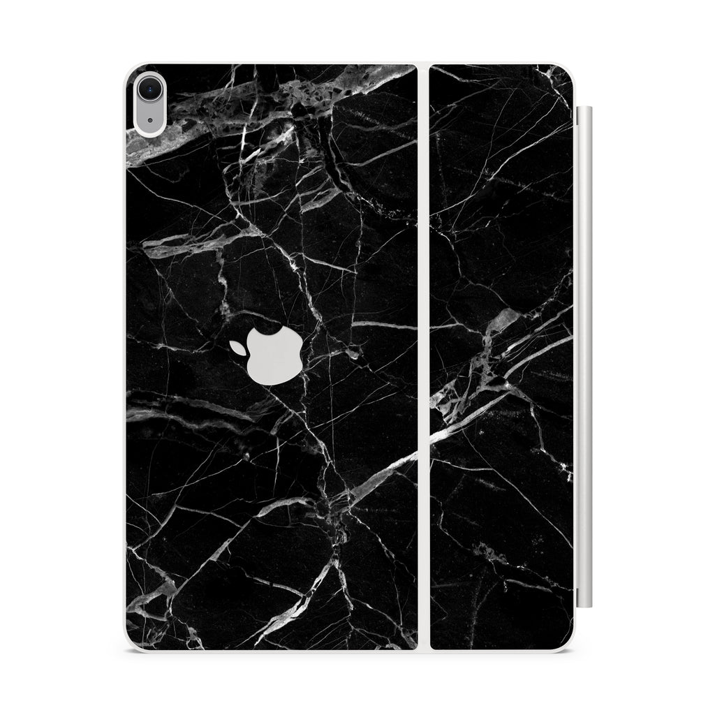 Black Hyper Marble Magic Keyboard Skin for iPad