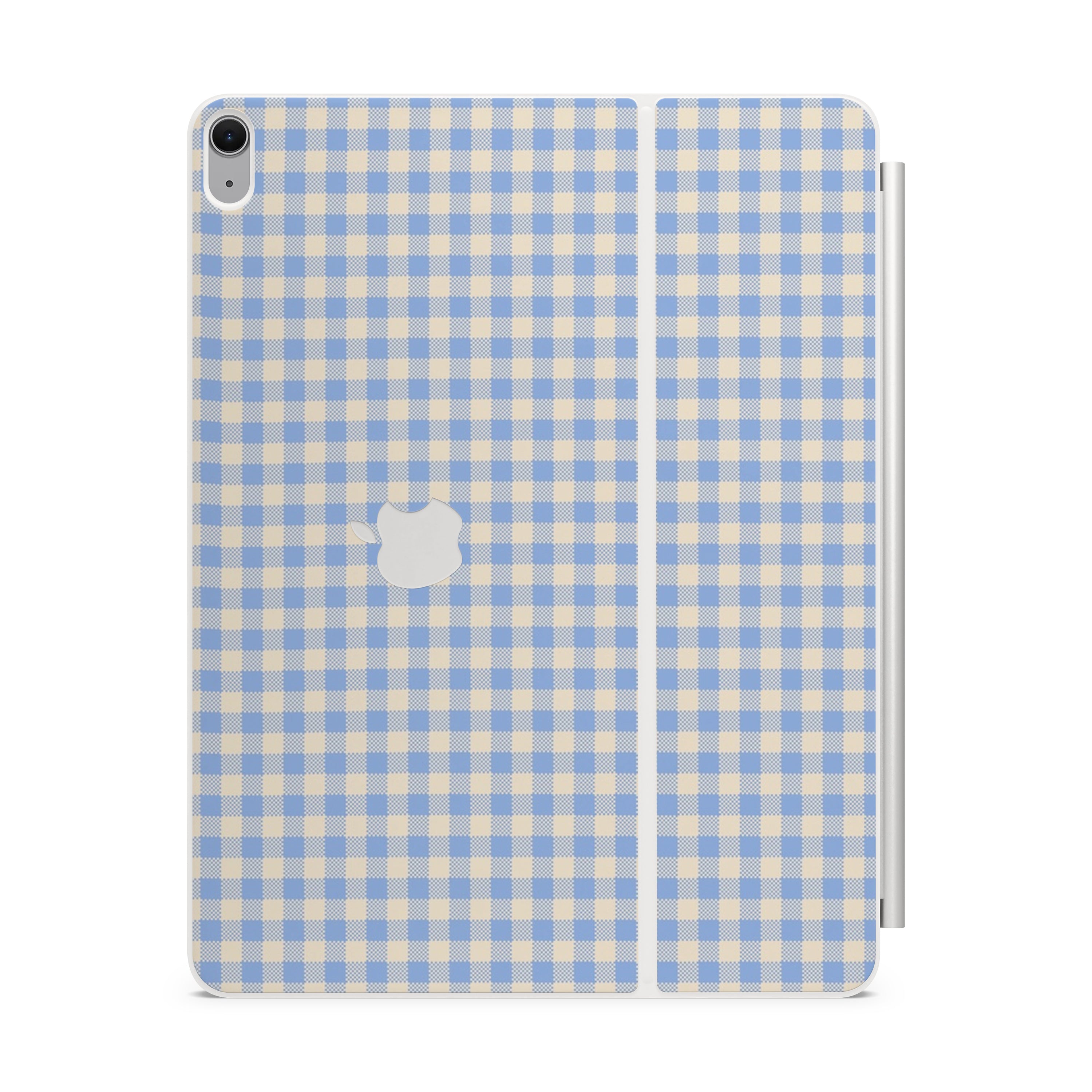Blue Gingham Magic Keyboard Skin for iPad