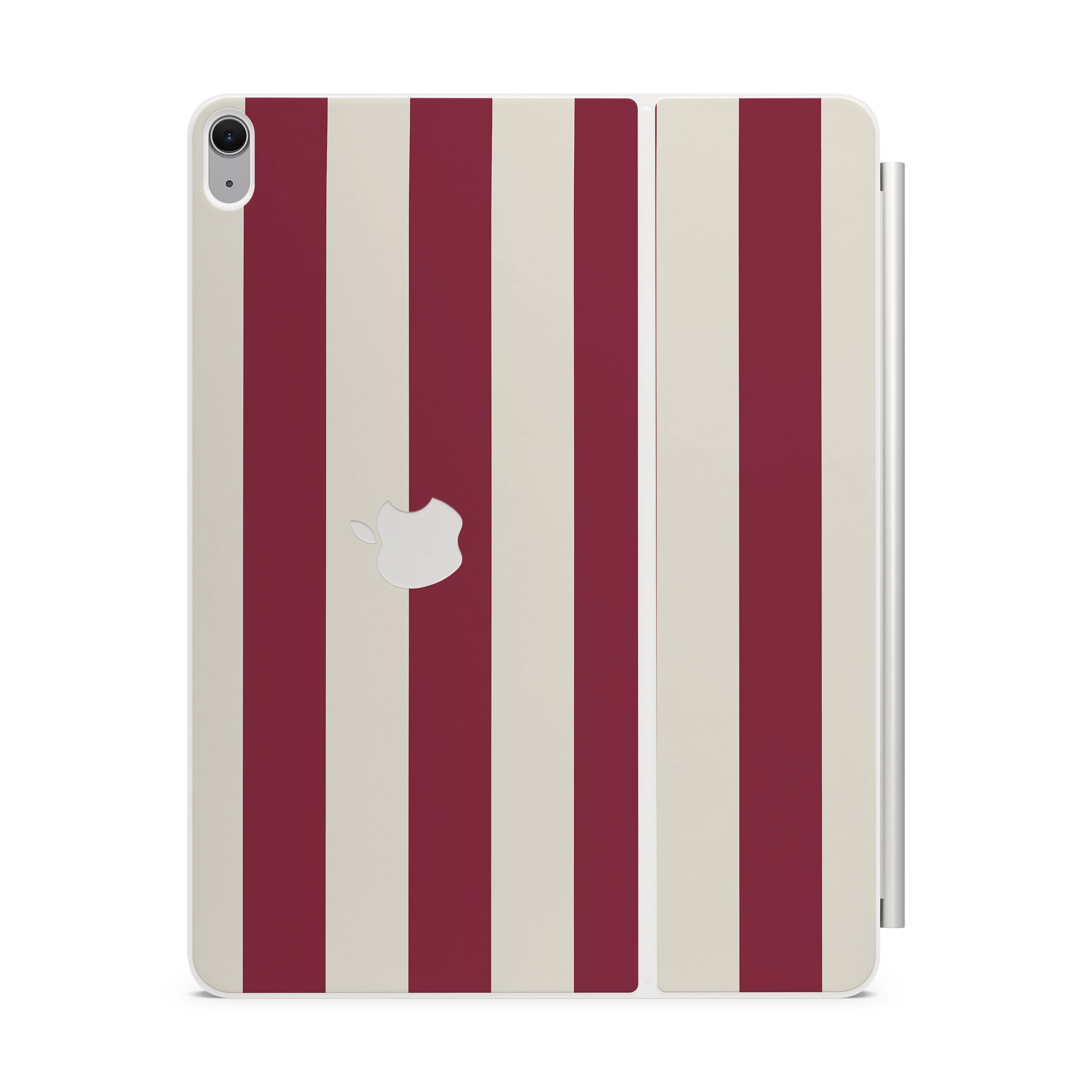 Cranberry Stripe Magic Keyboard Skin for iPad