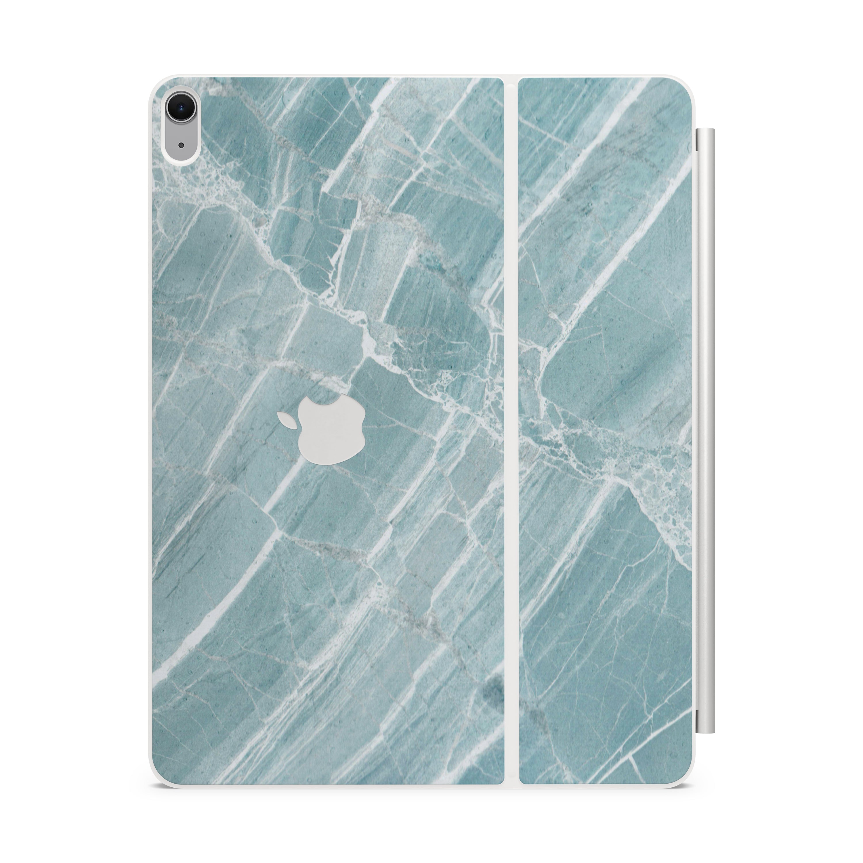 Mint Marble Magic Keyboard Skin for iPad
