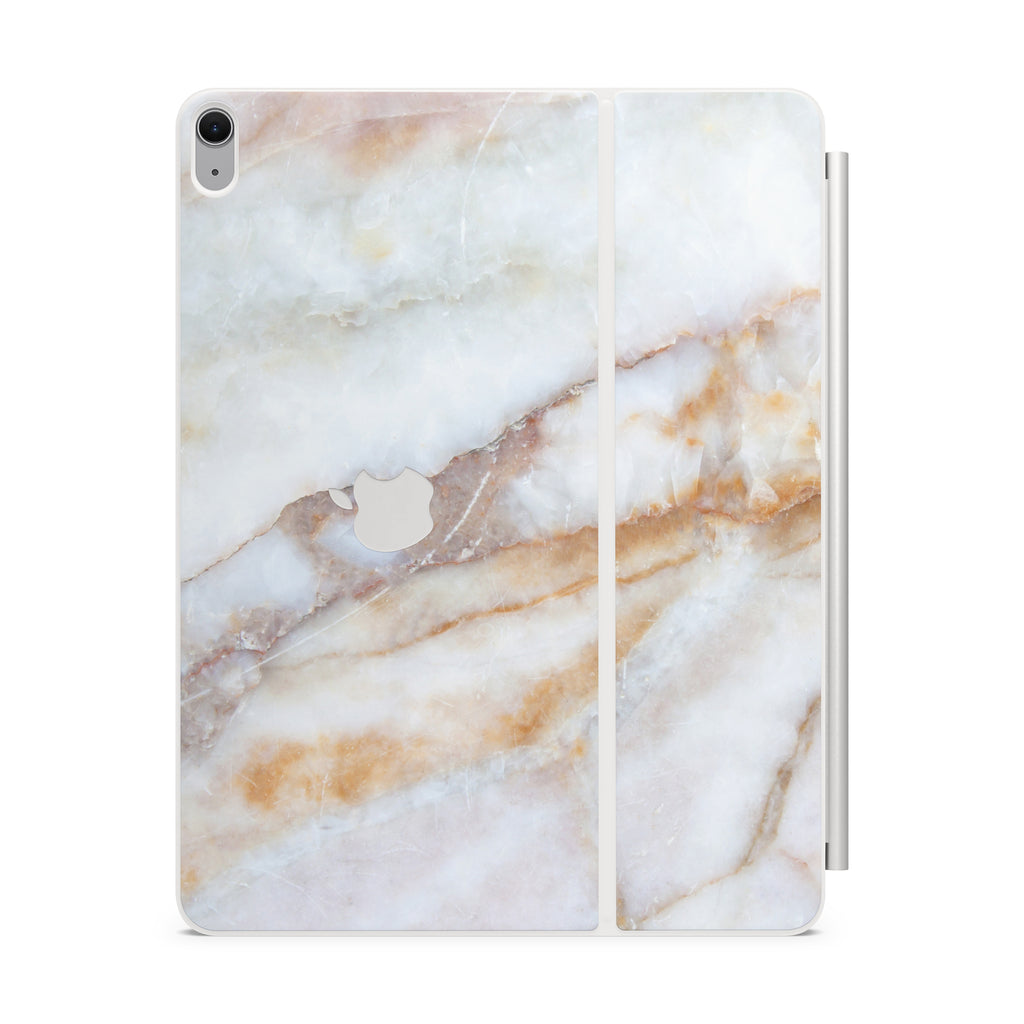 Vanilla Marble Magic Keyboard Skin for iPad