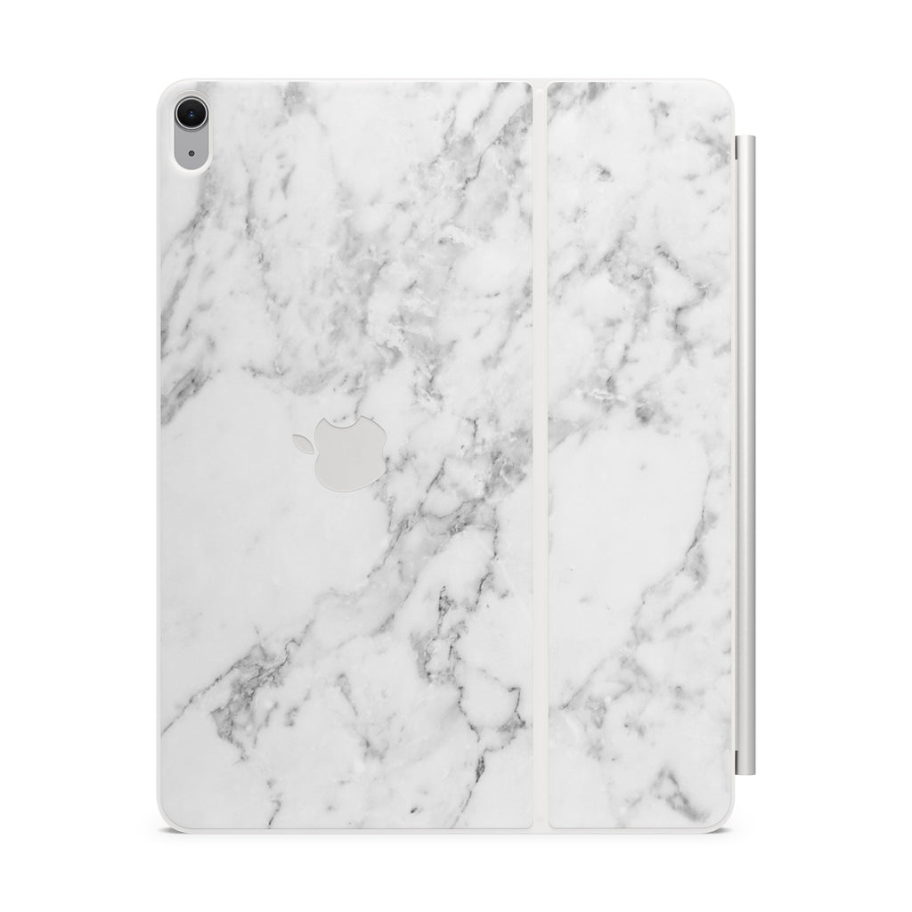 White Marble Magic Keyboard Skin for iPad