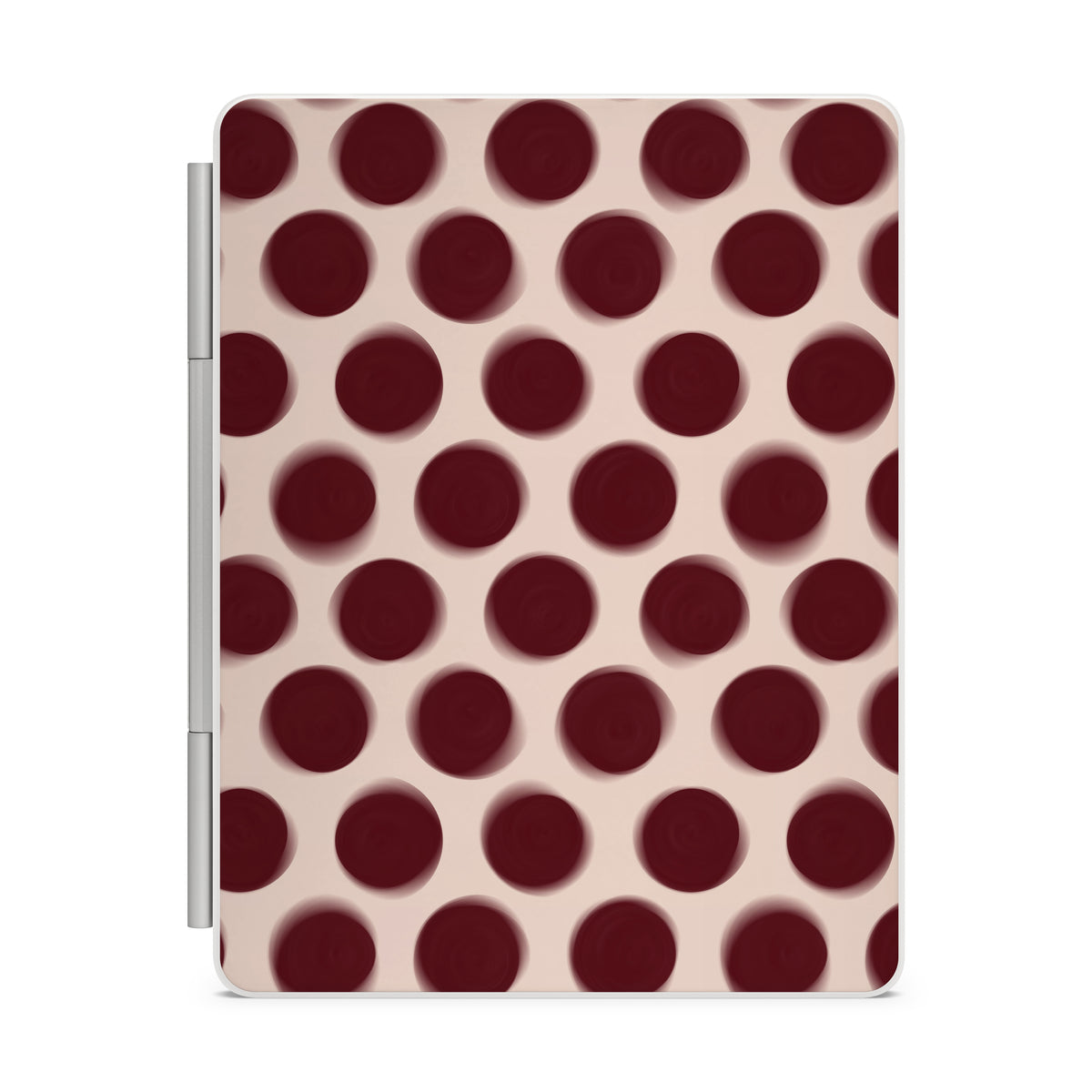 Burgundy Dot Magic Keyboard Skin for iPad